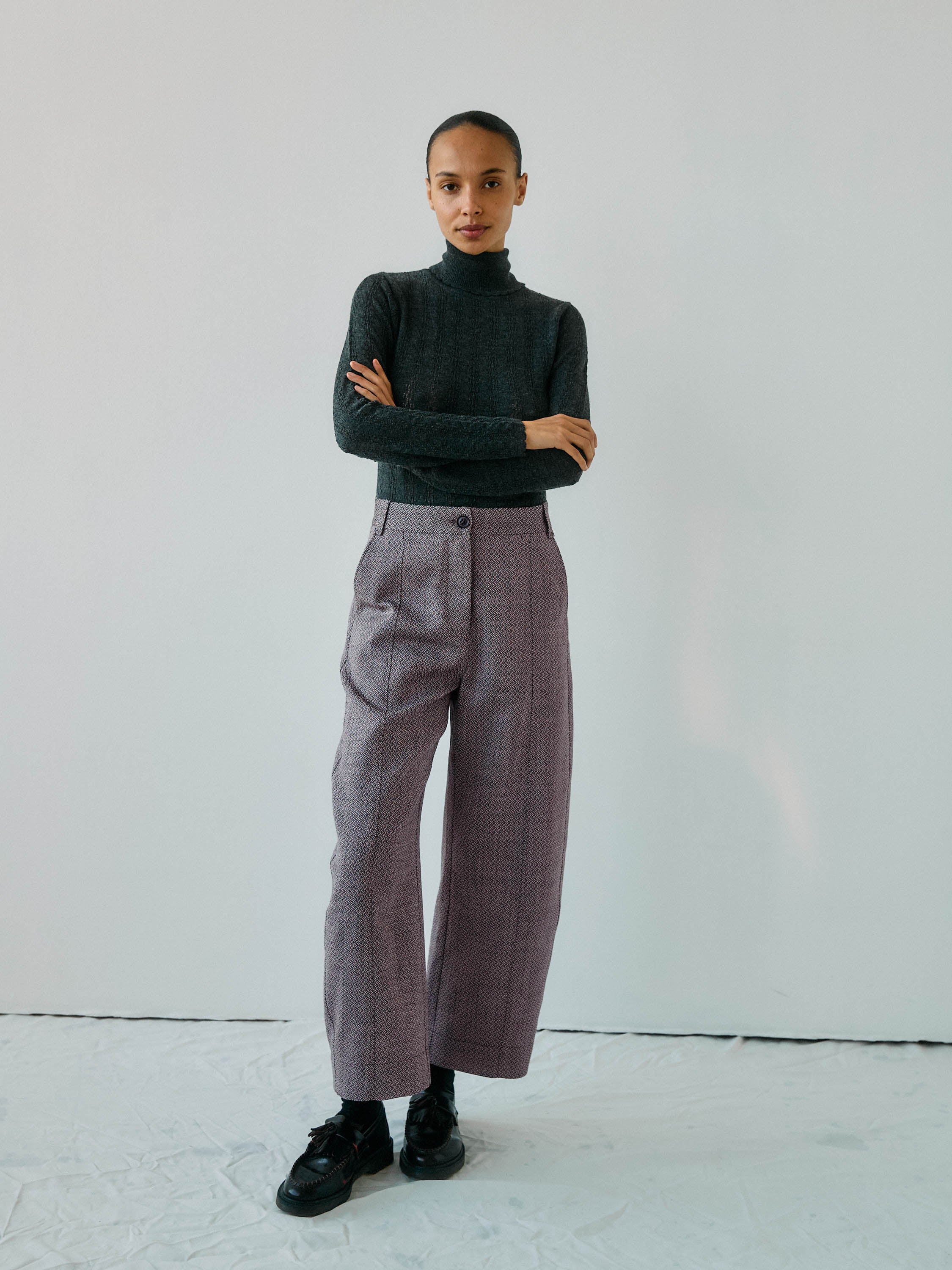 Donna Wool Trousers・Camel
