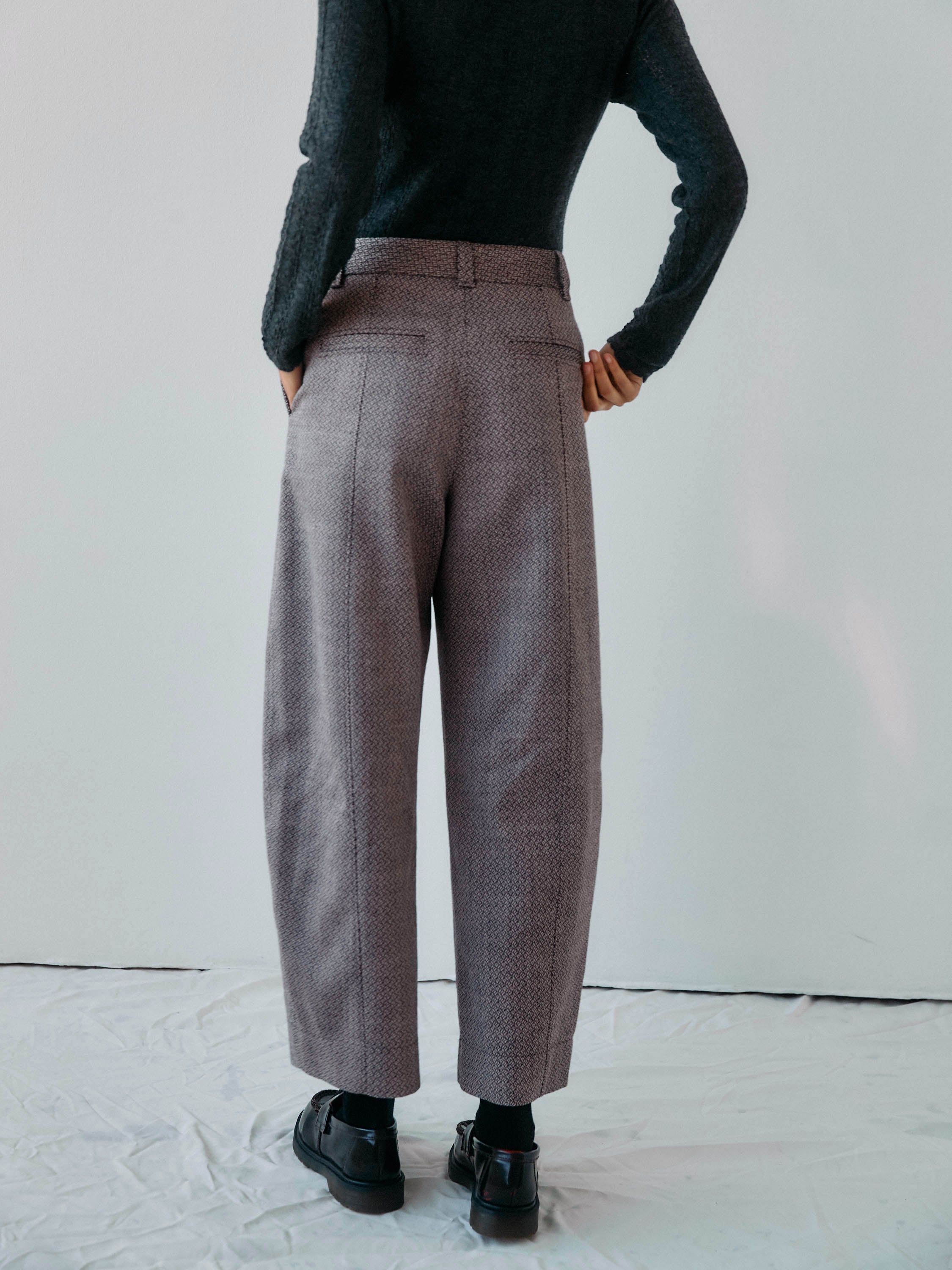 Donna Wool Trousers・Camel