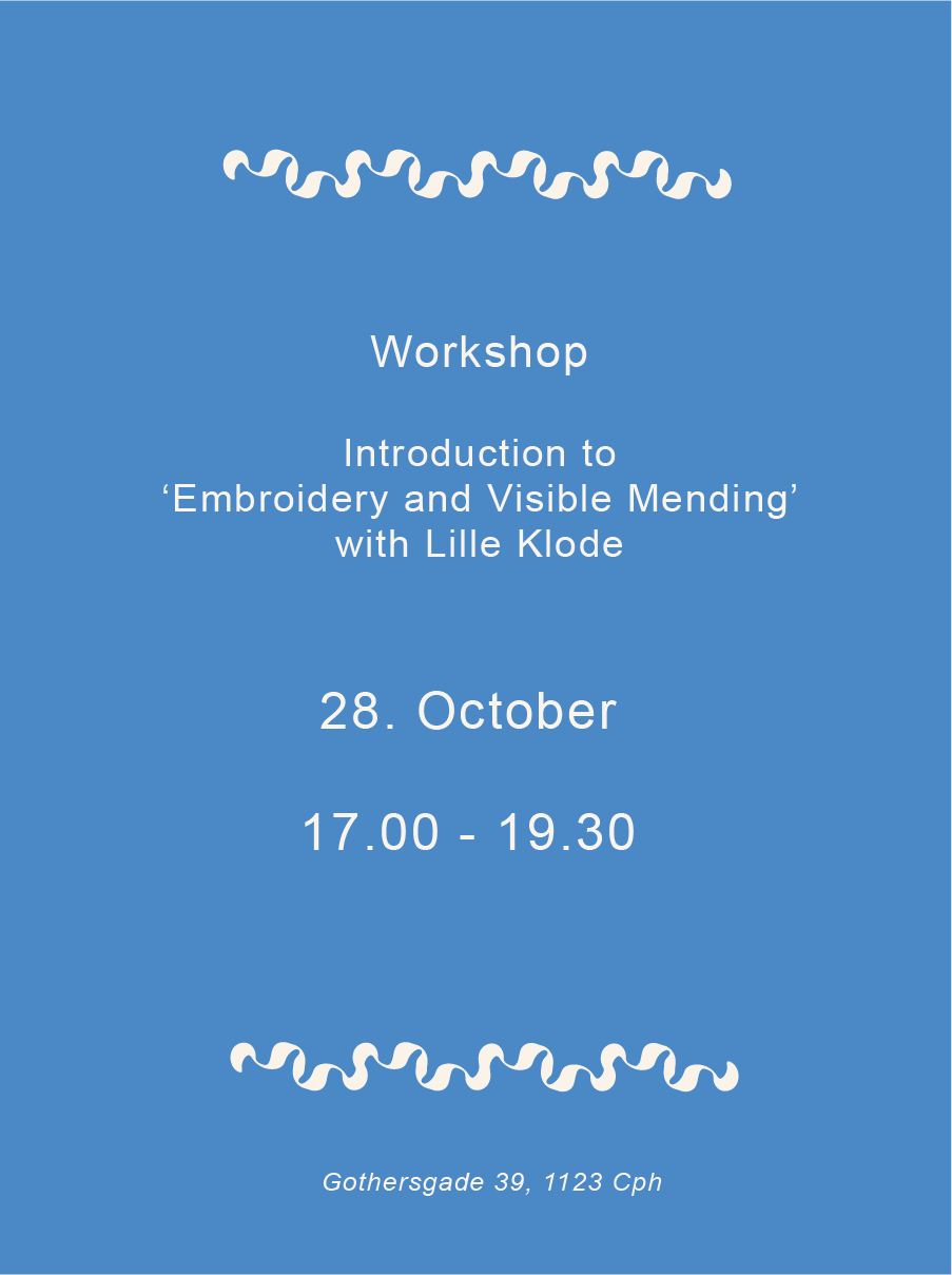 Workshop - Embroidery & Visible Mending
