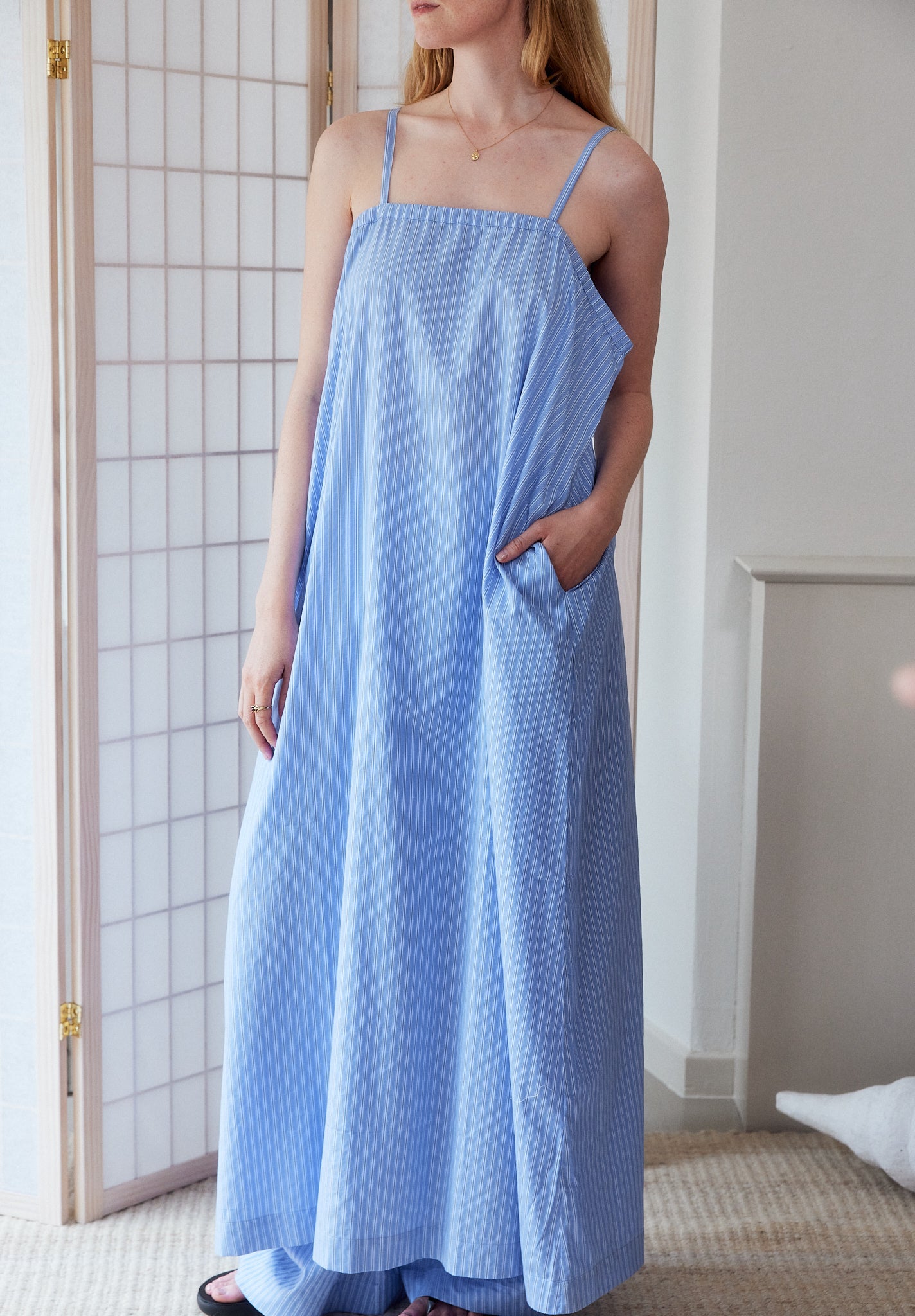 Sirius Stripe Long Dress - 70%