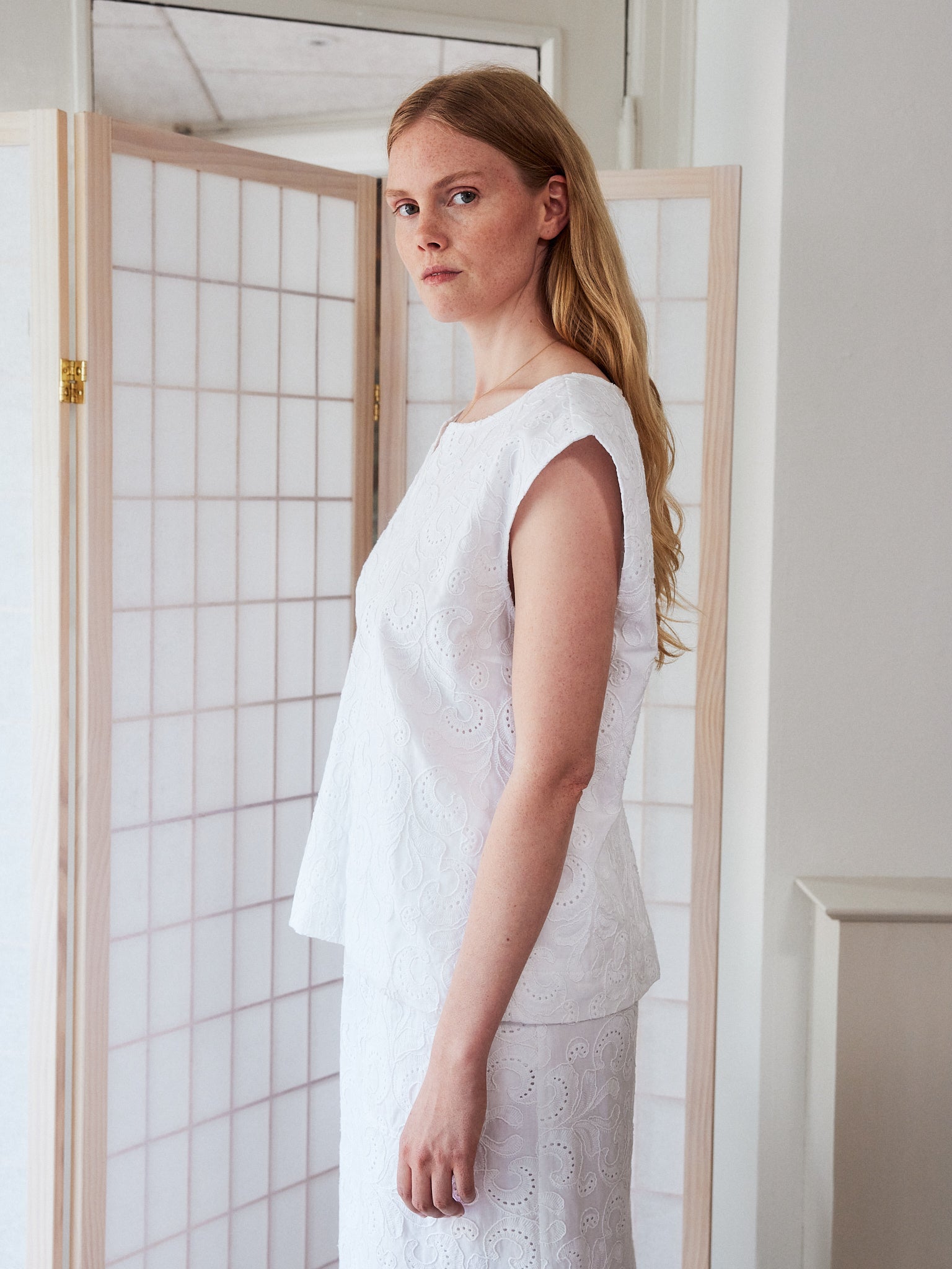 Flora Embroidery Top