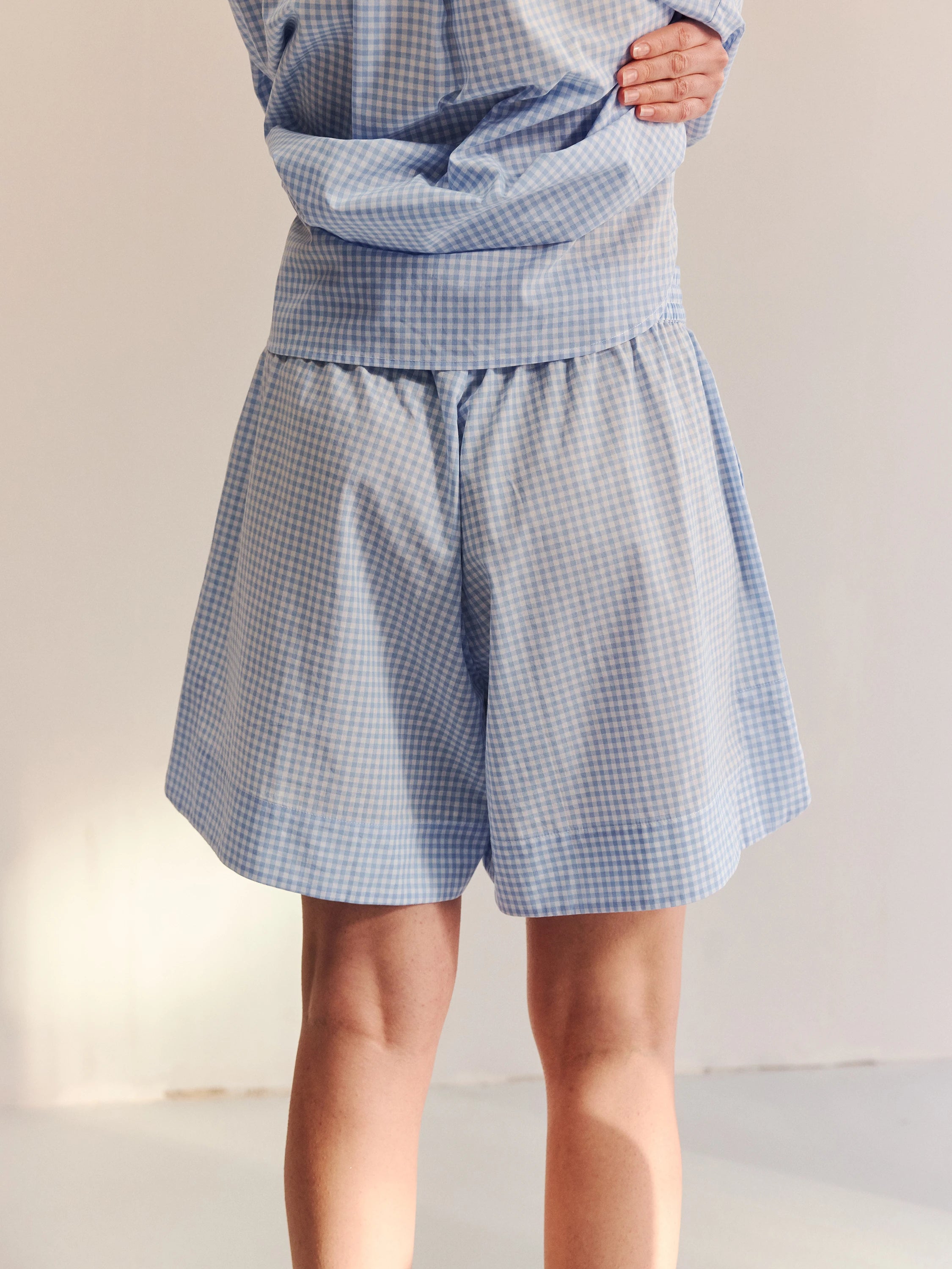 Claire Check Shorts