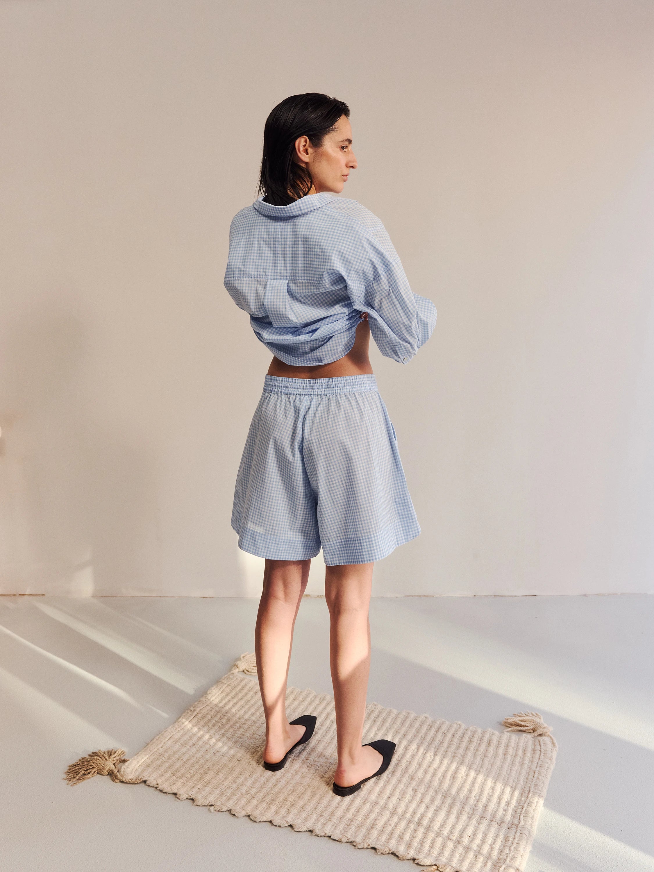 Claire Check Shorts