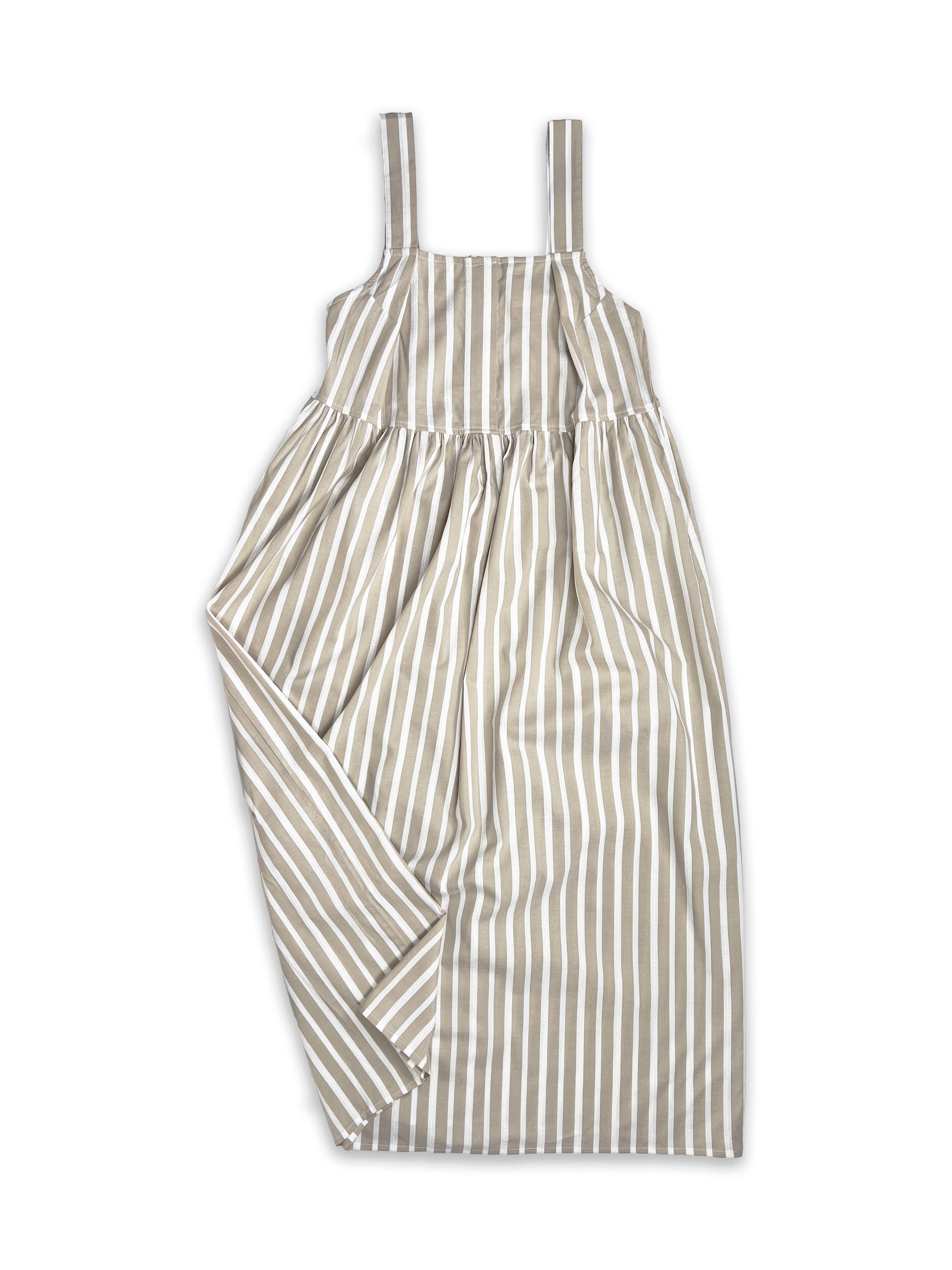 Bella Latte Stripe Dress - 70%