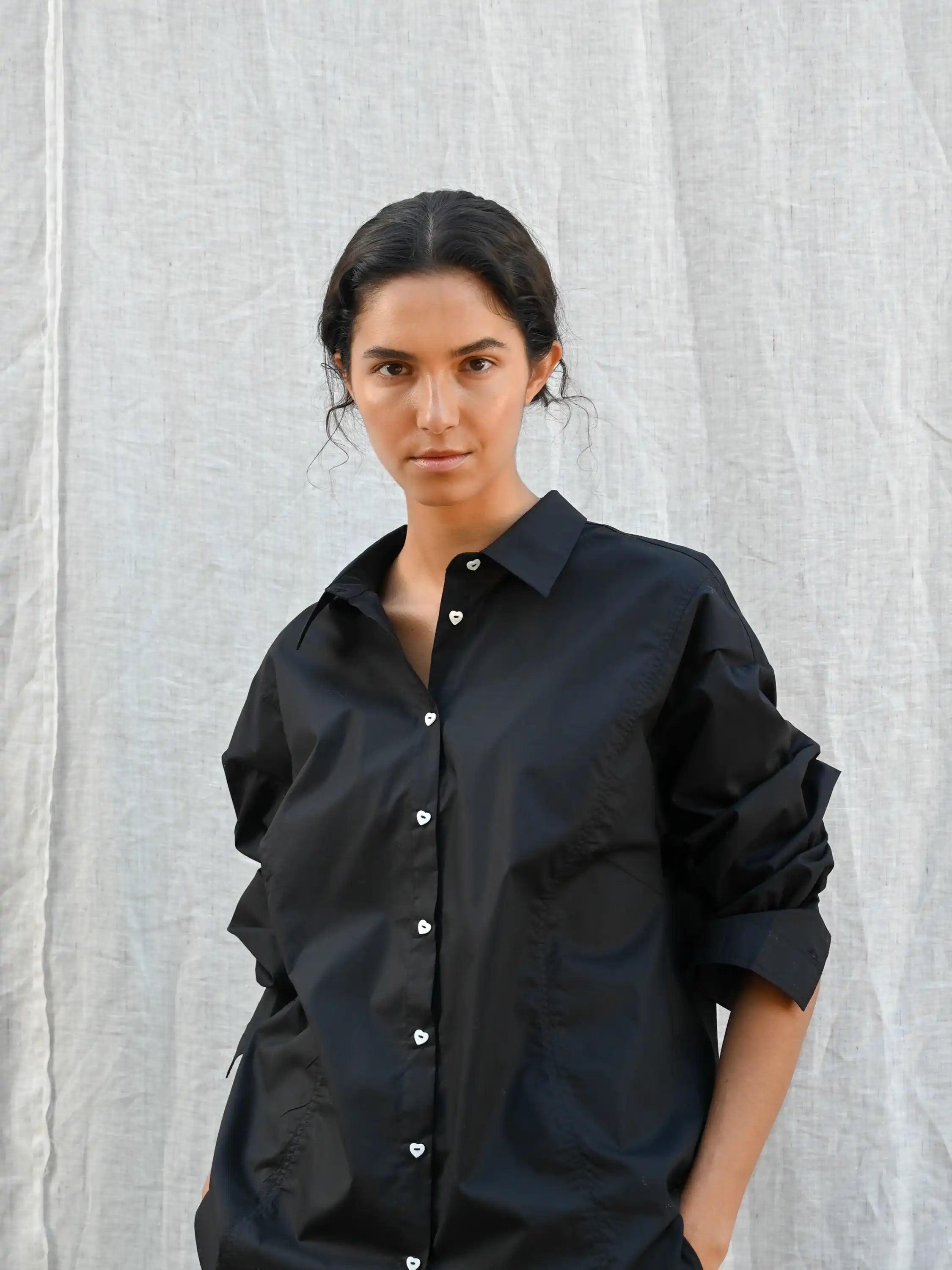 Dagmar Heart Black Shirt