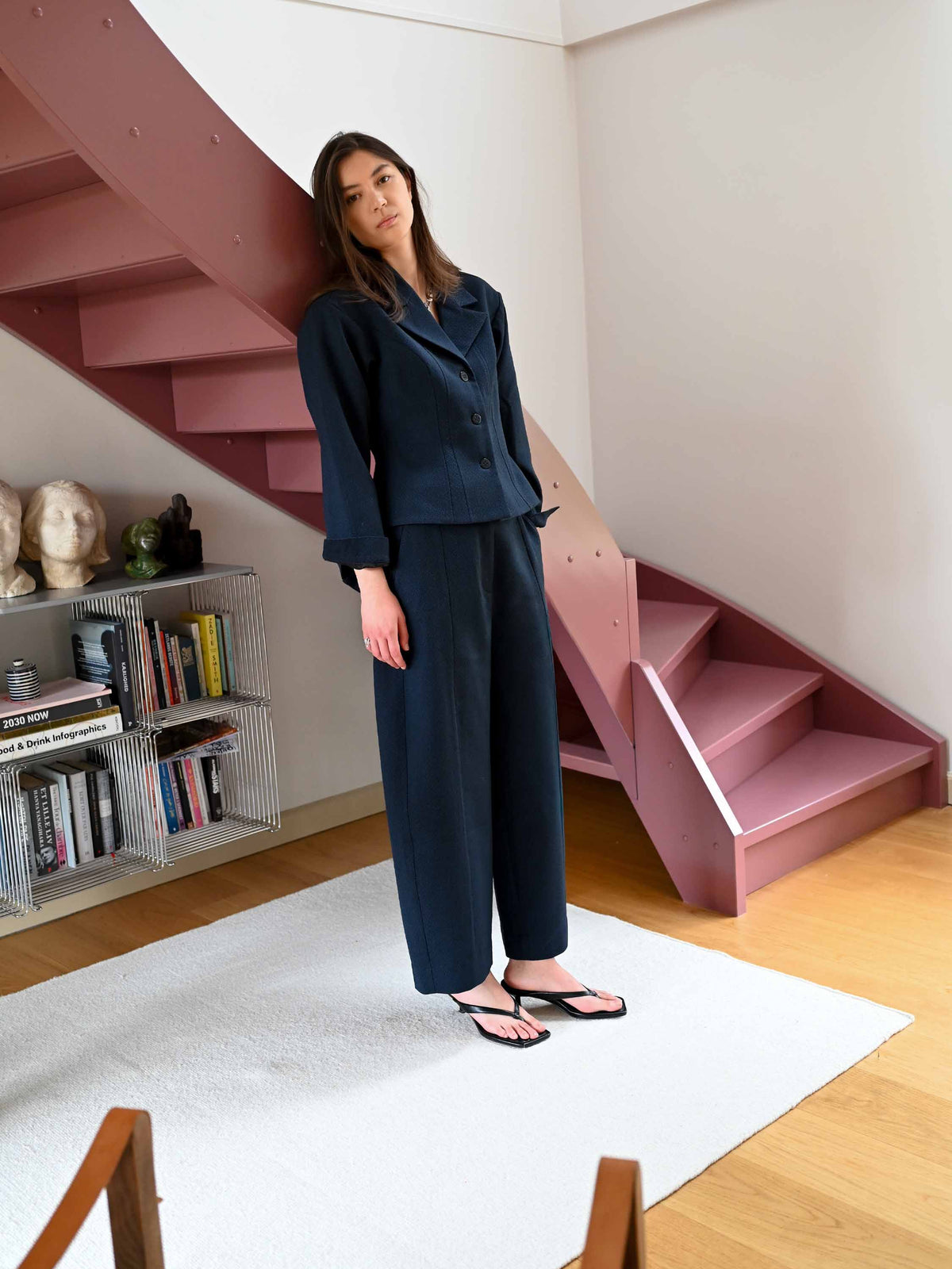 Donna Wool Blazer・Navy