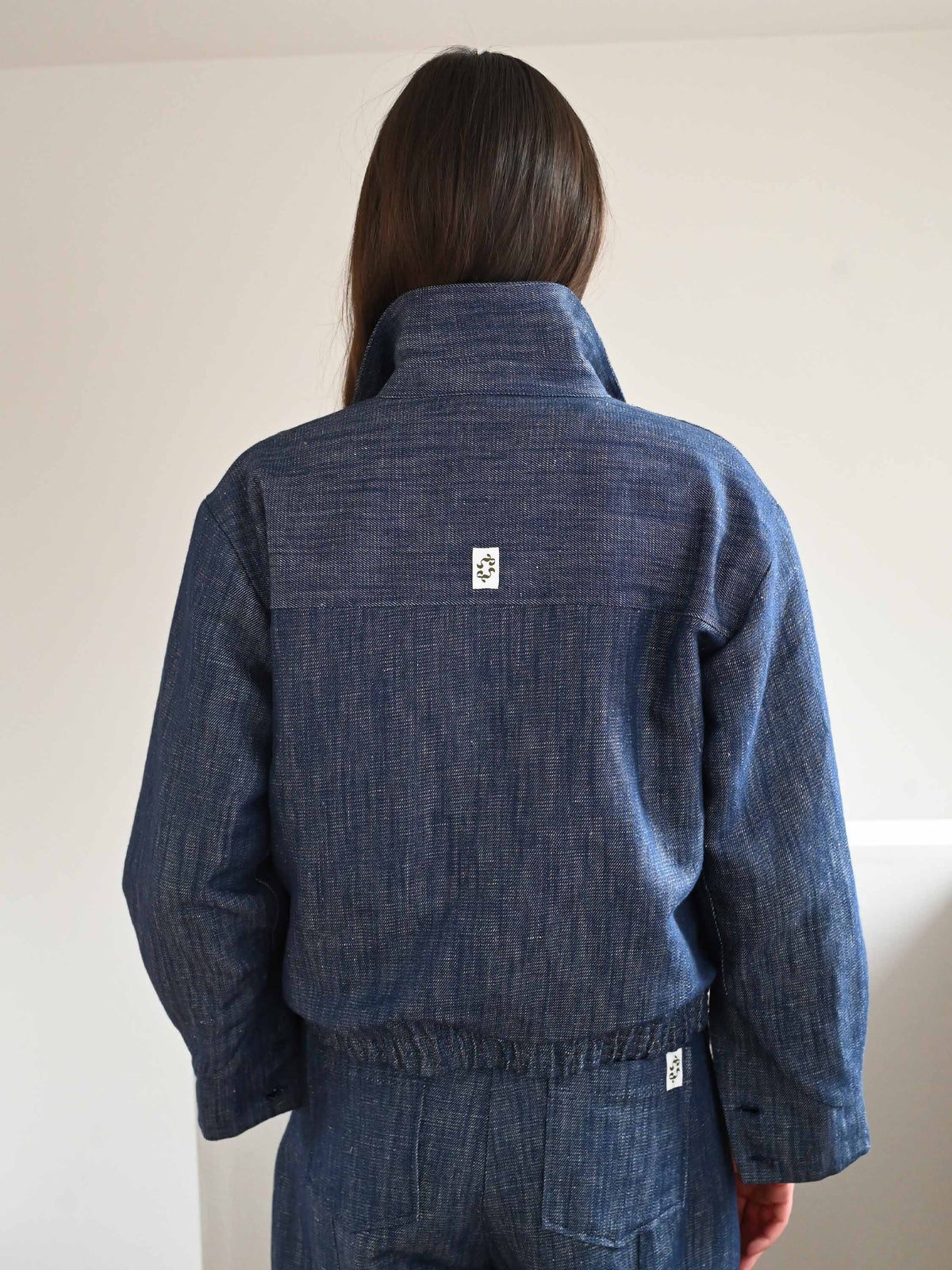 Elna Linen Denim Jacket・Blue