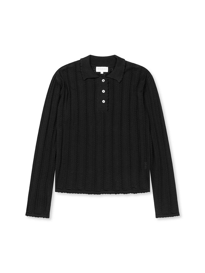 Georg LS Polo・Black