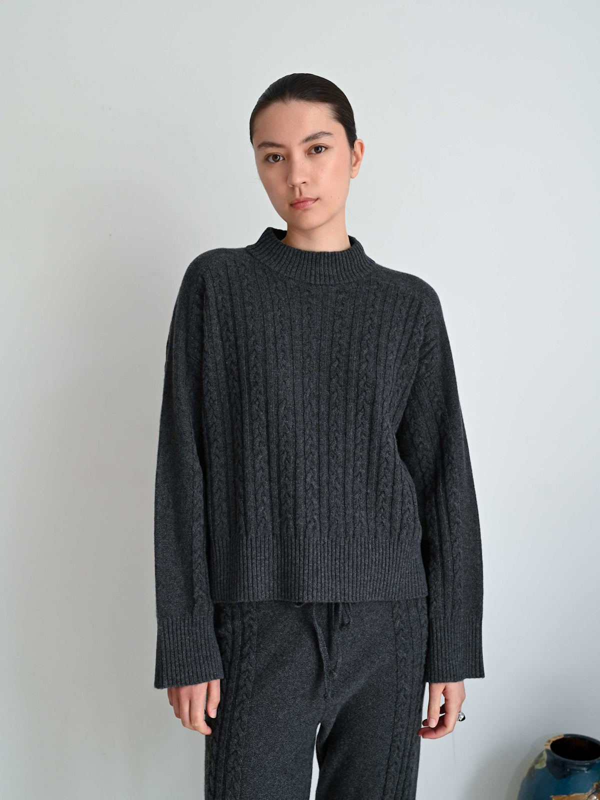 Ivalo Cashmere O-neck Sweater Grey