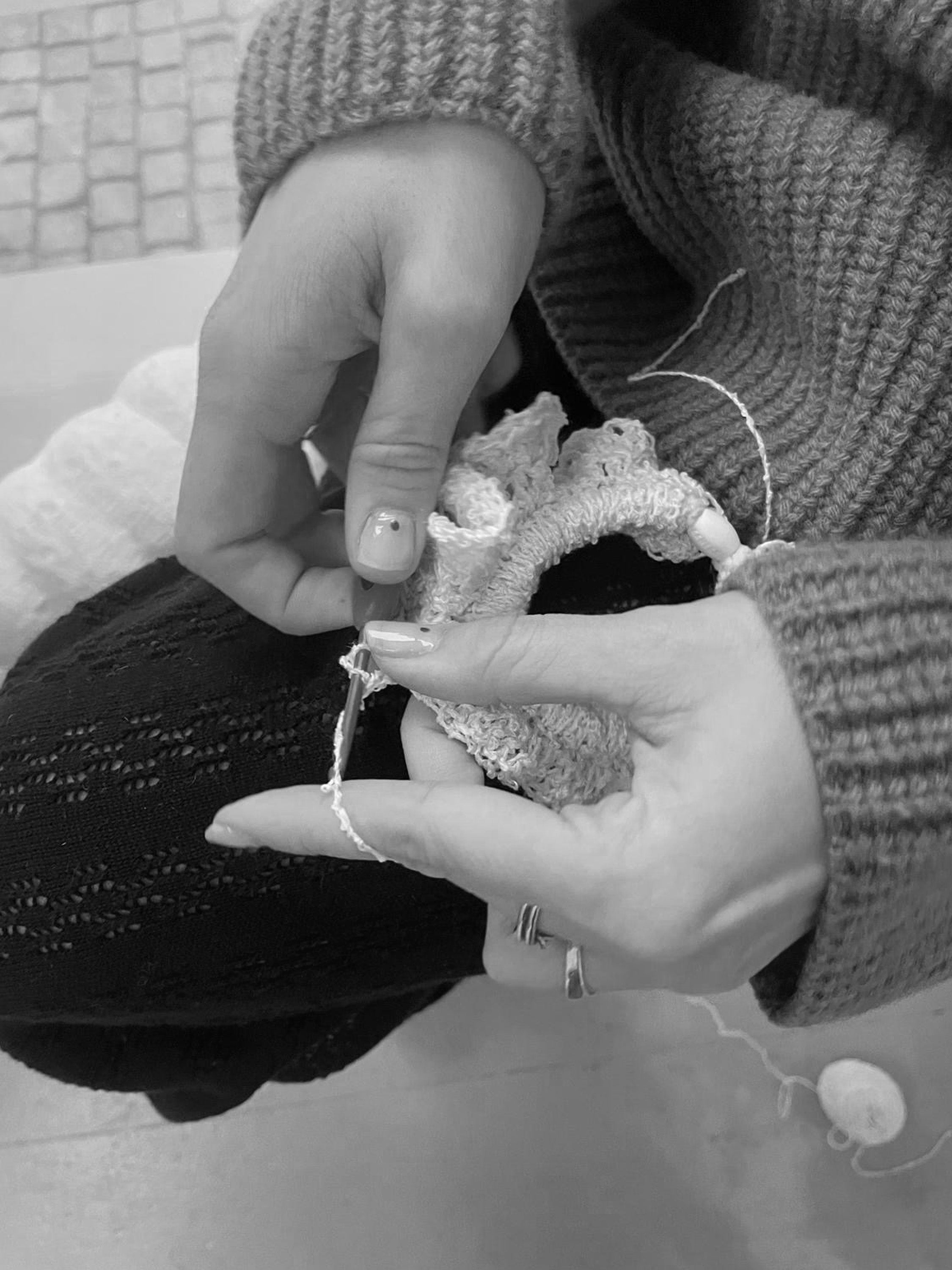 Kamelia Scrunchie Crochet pattern - digital (Danish)
