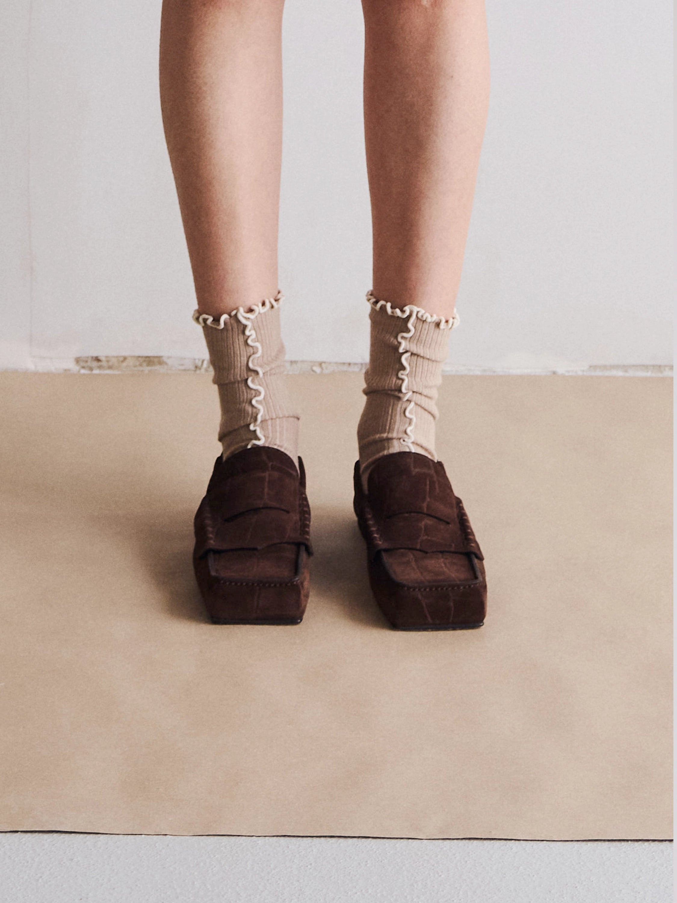 Kusama Socks Beige - 2 pack