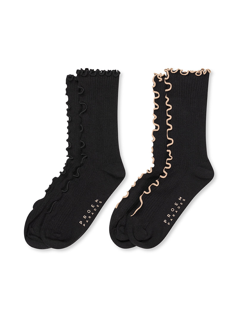 Kusama Socks Black - 2 pack