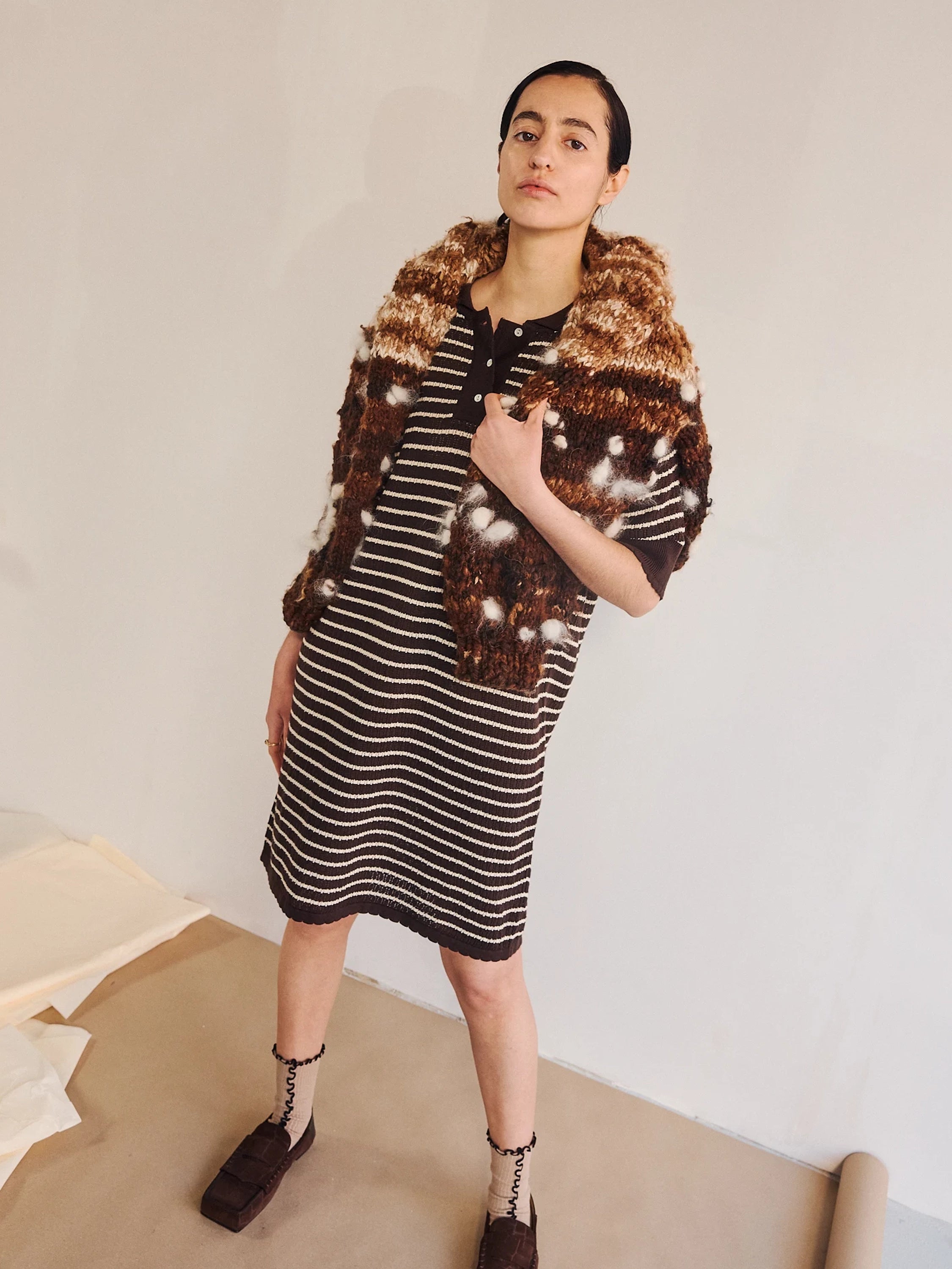 Lullu Stripe Polo Dress. - 50%