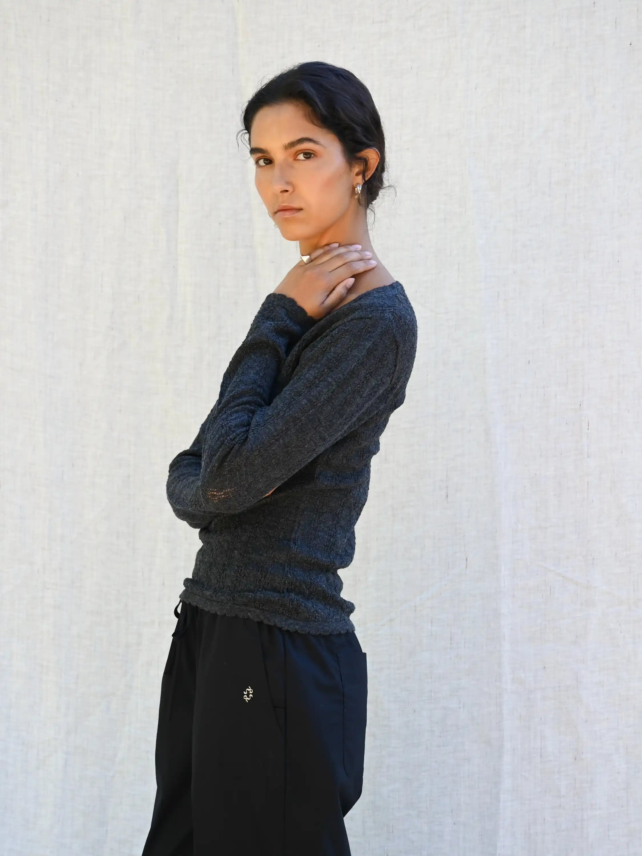 Nellie Wool LS Blouse