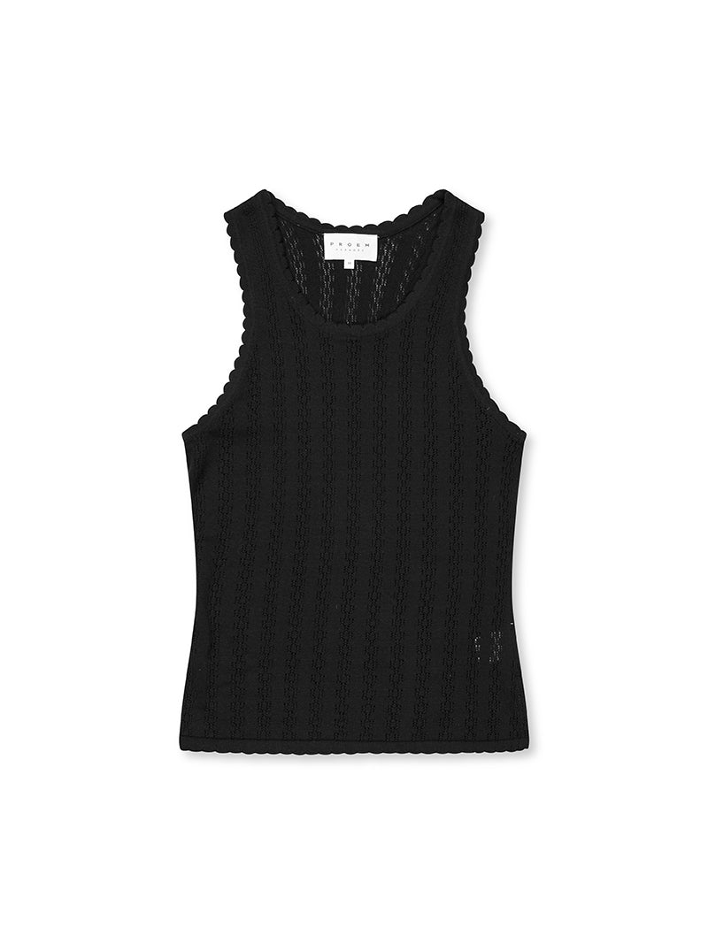 Nellie Knit Black Tank Top