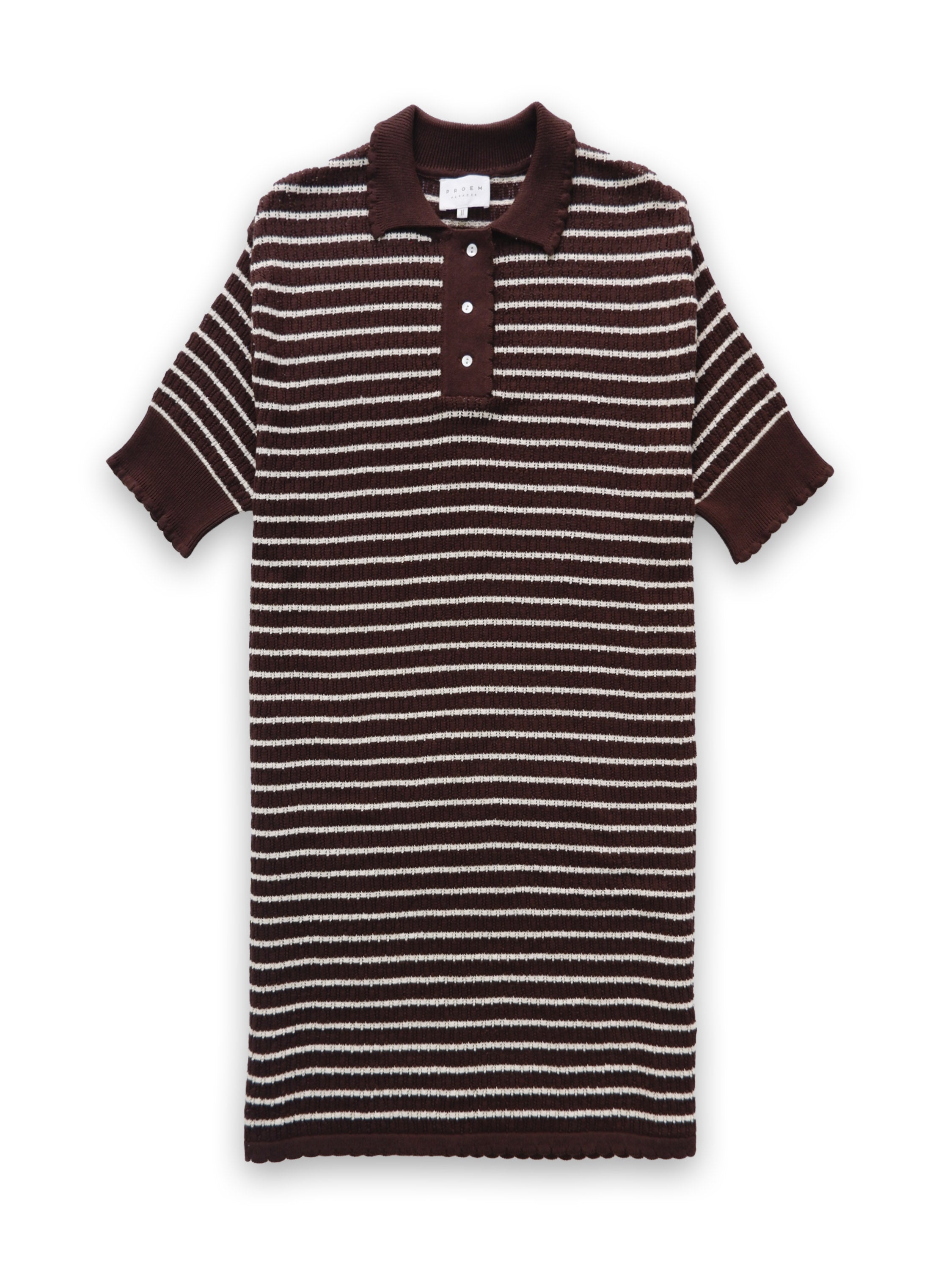 Lullu Stripe Polo Dress. - 50%