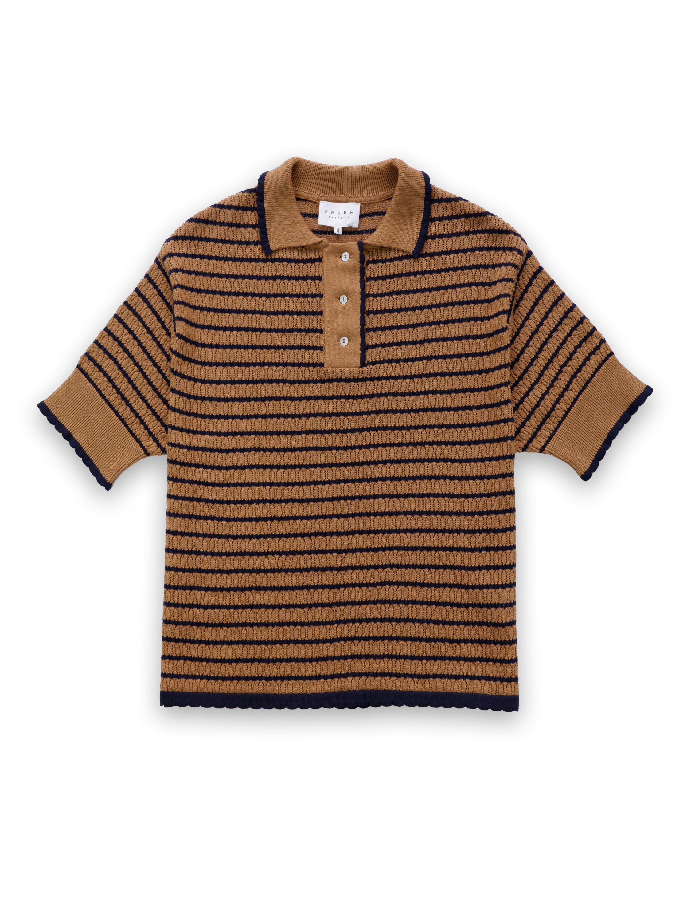 Lullu Knit Stripe Polo