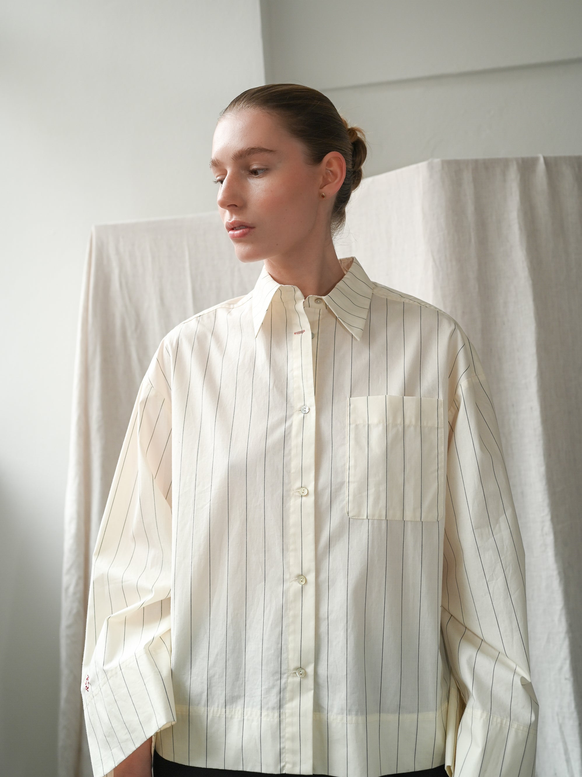 Dagny LS Pinstripe Shirt
