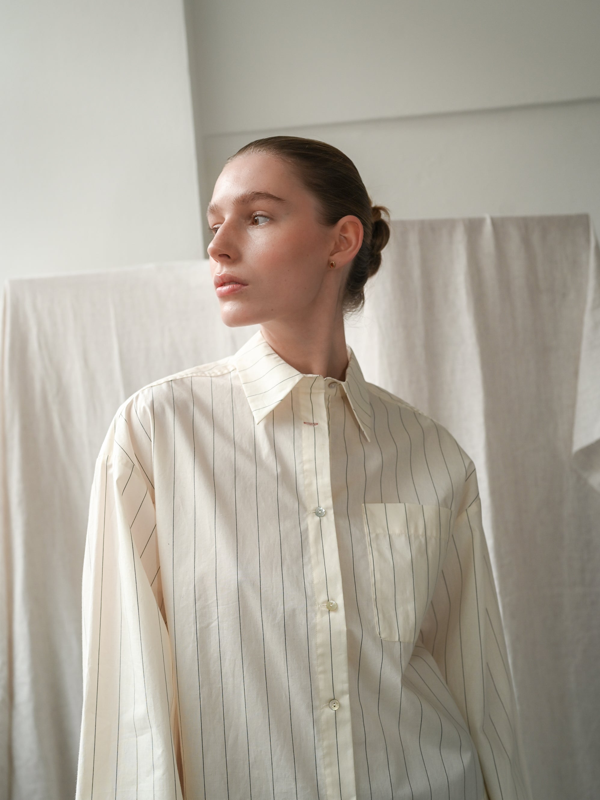 Dagny LS Pinstripe Shirt