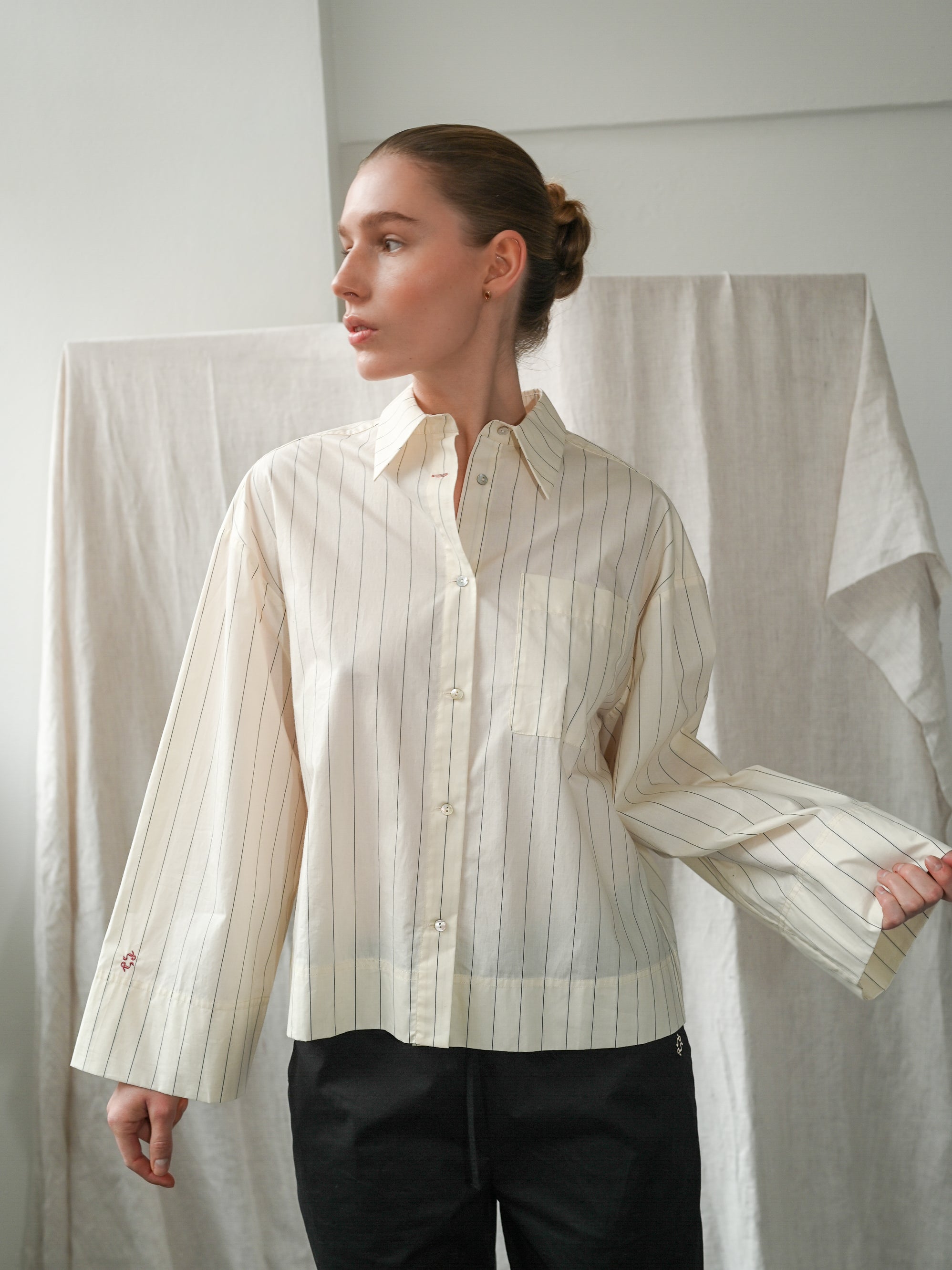 Dagny LS Pinstripe Shirt