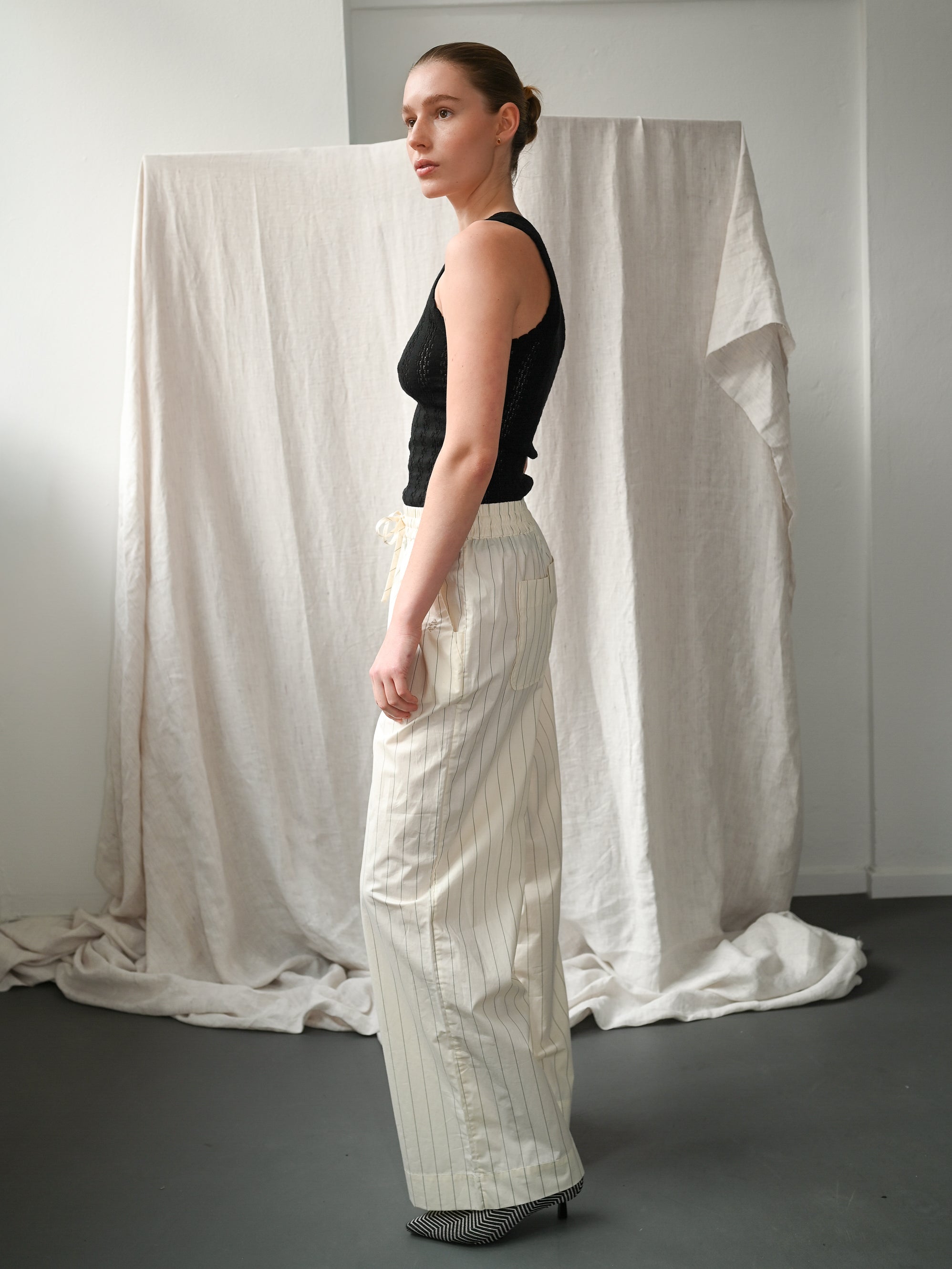 Dagny Pinstripe Trousers