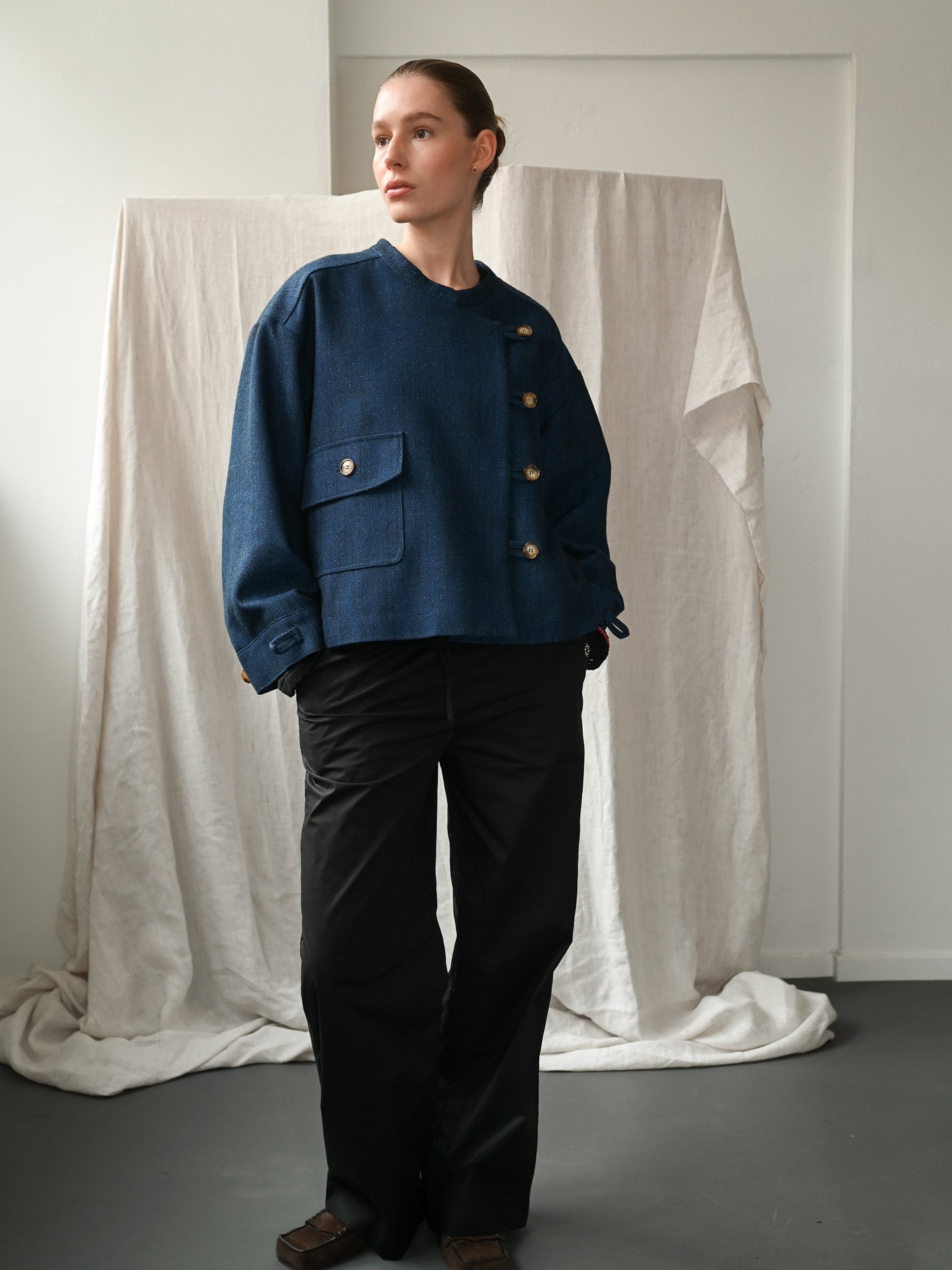 Mimi Indigo Wool Jacket
