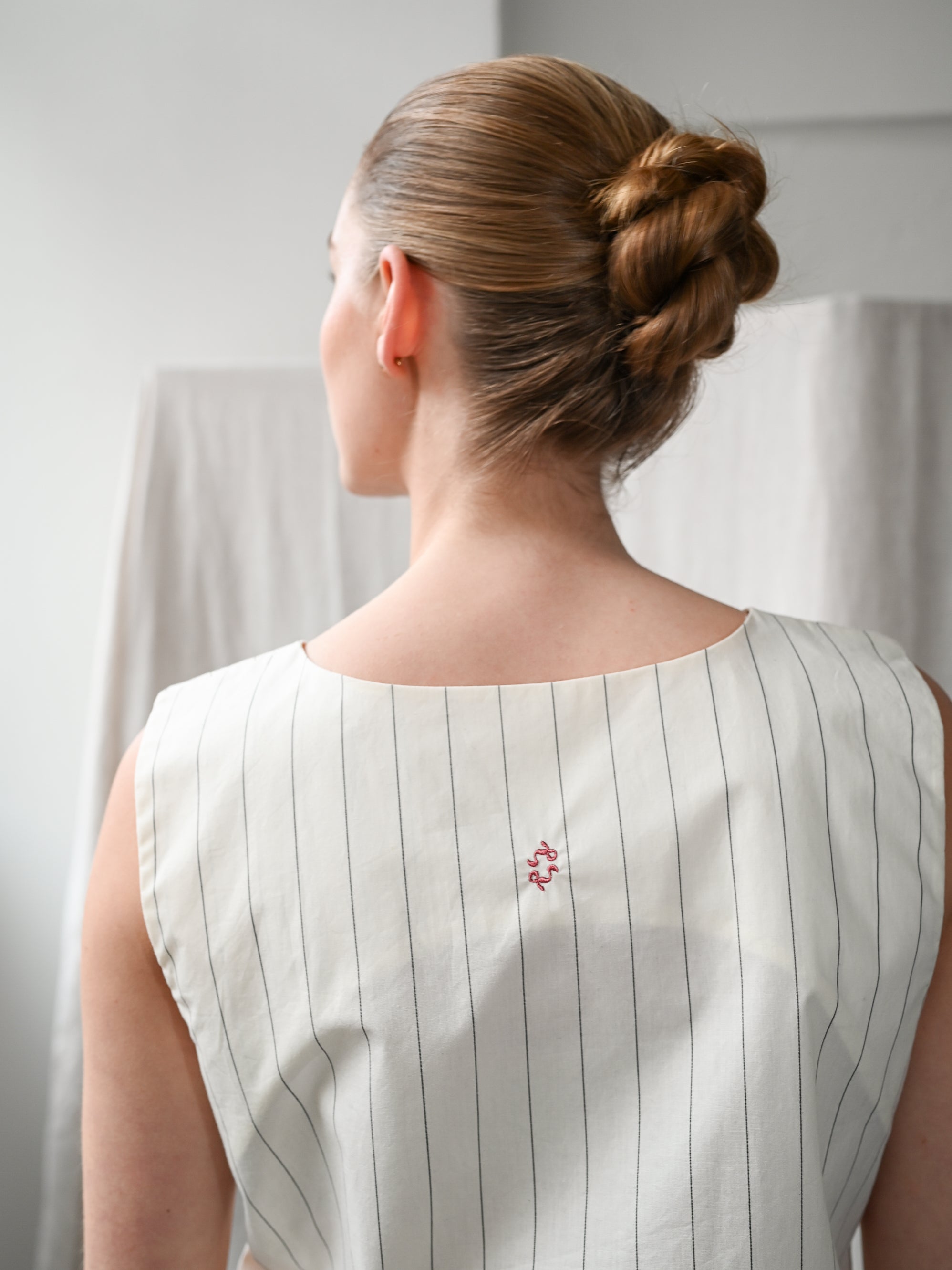 Dagny Pinstripe Top
