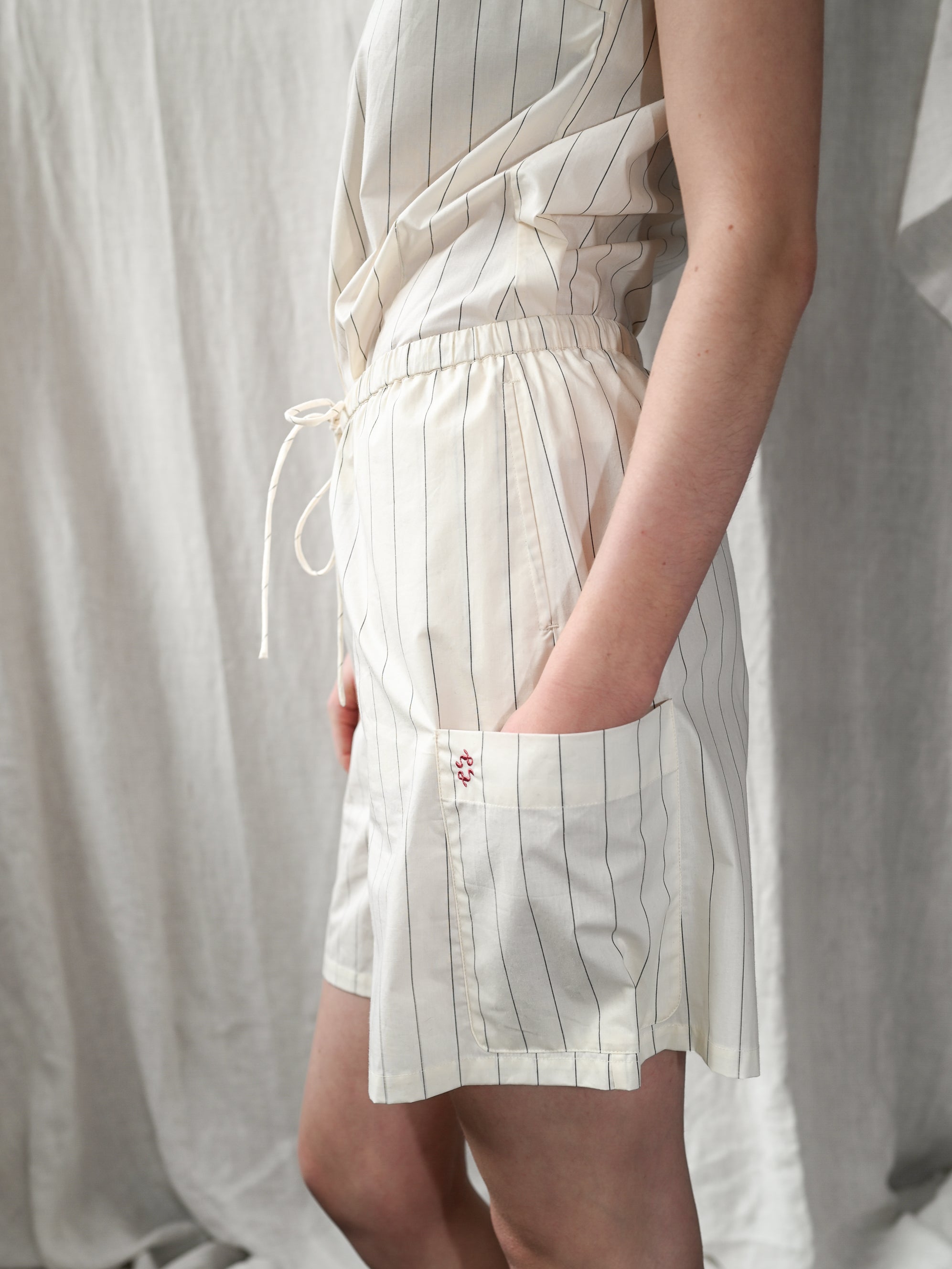 Dagny Pinstripe Shorts