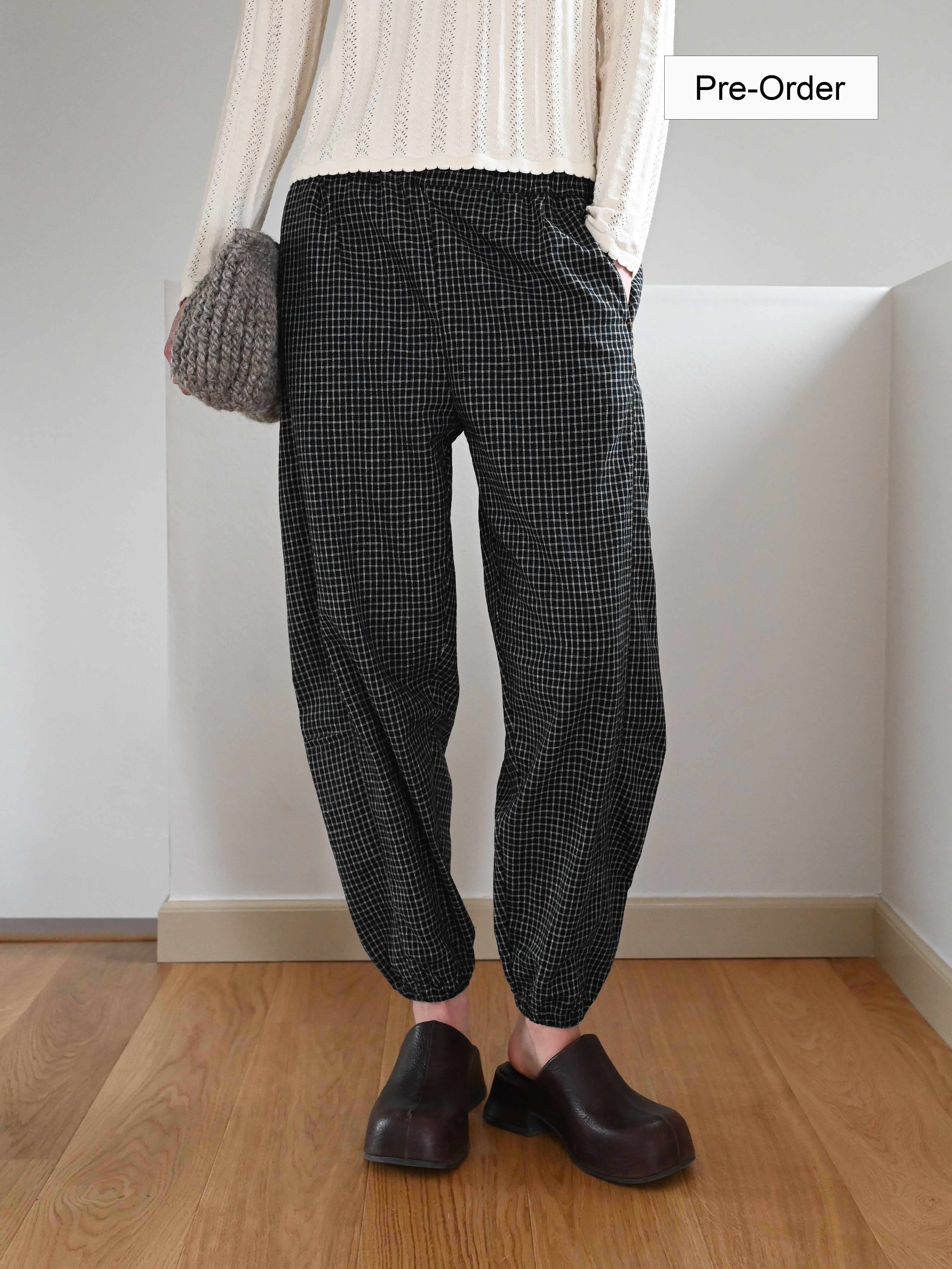 Alpha Check Linen Trousers・PRE-ORDER・First Payment (Full price 2599 DKK)