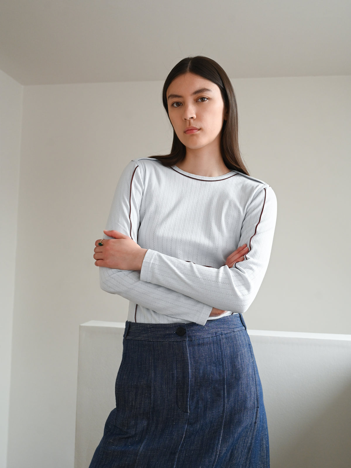 Lucia LS Blouse・Light Blue