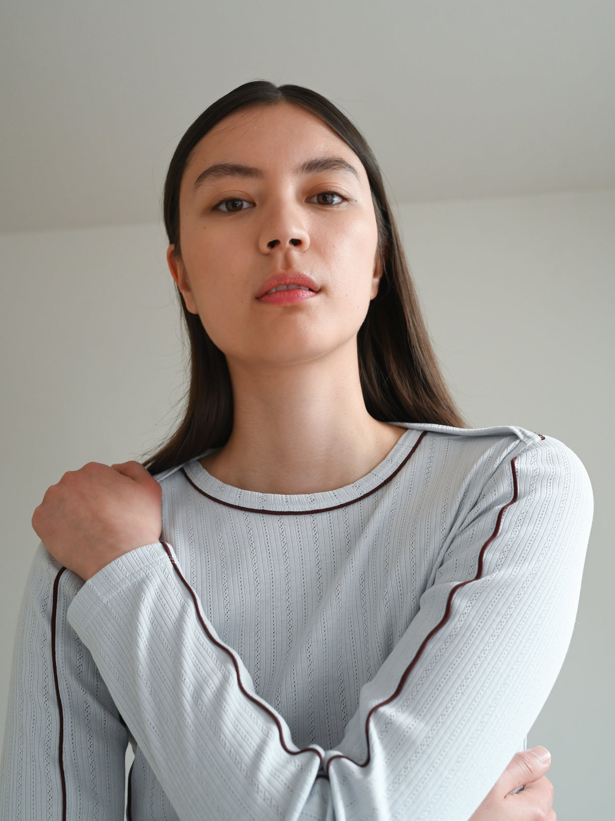 Lucia LS Blouse・Light Blue