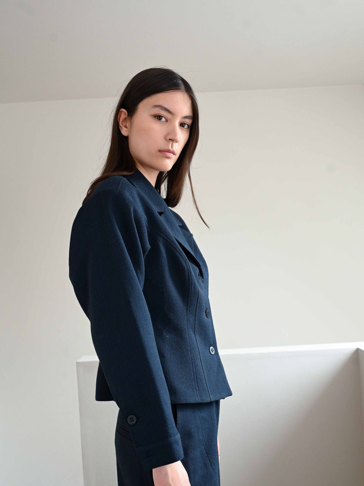 Donna Wool Blazer・Navy