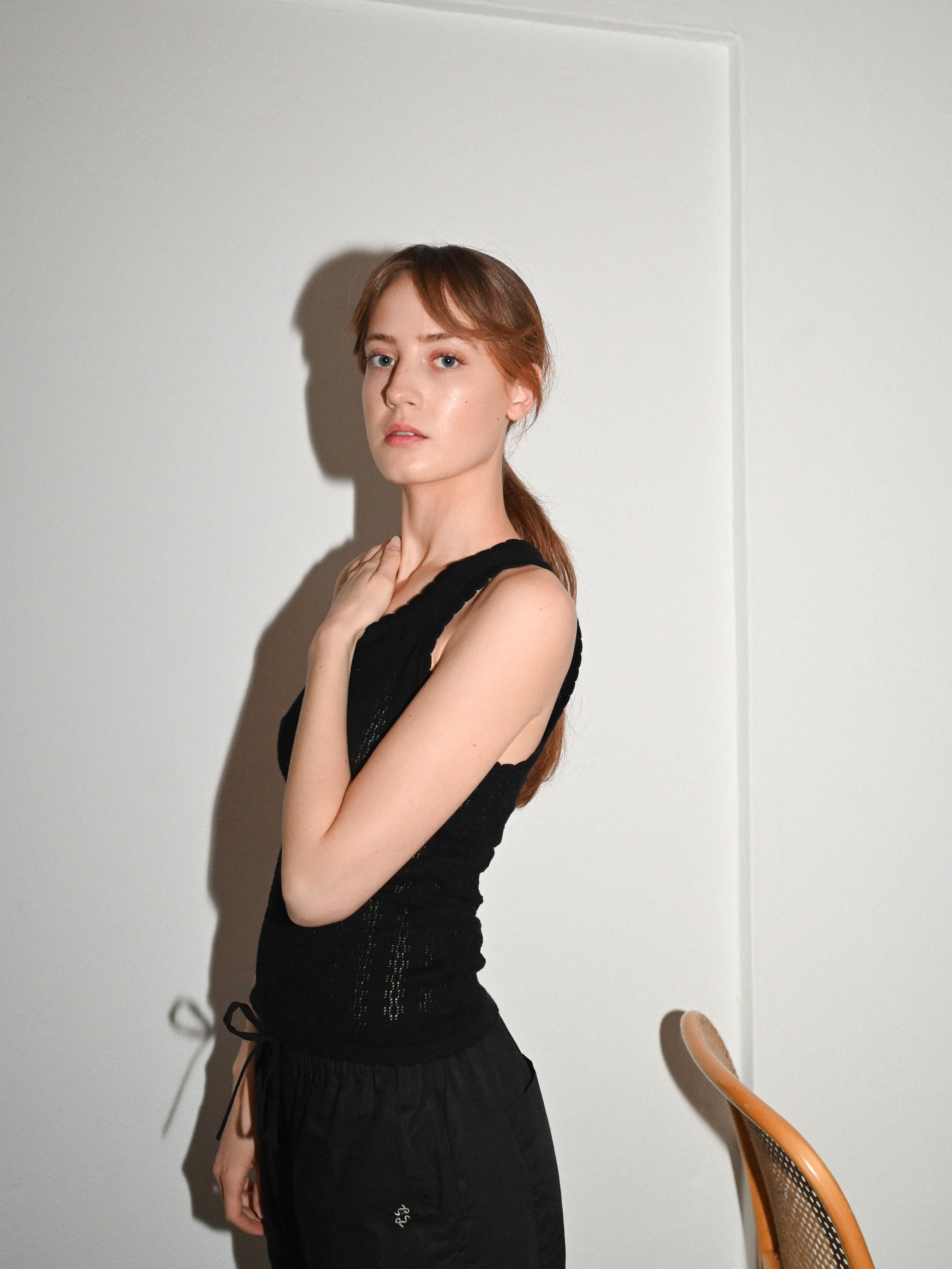 Nellie Knit Black Tank Top