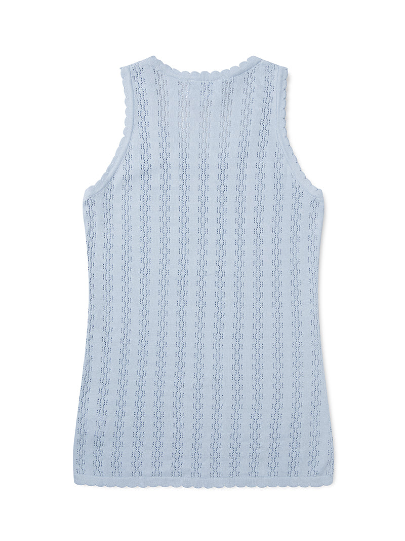 Nellie Knit Light Blue Tank Top