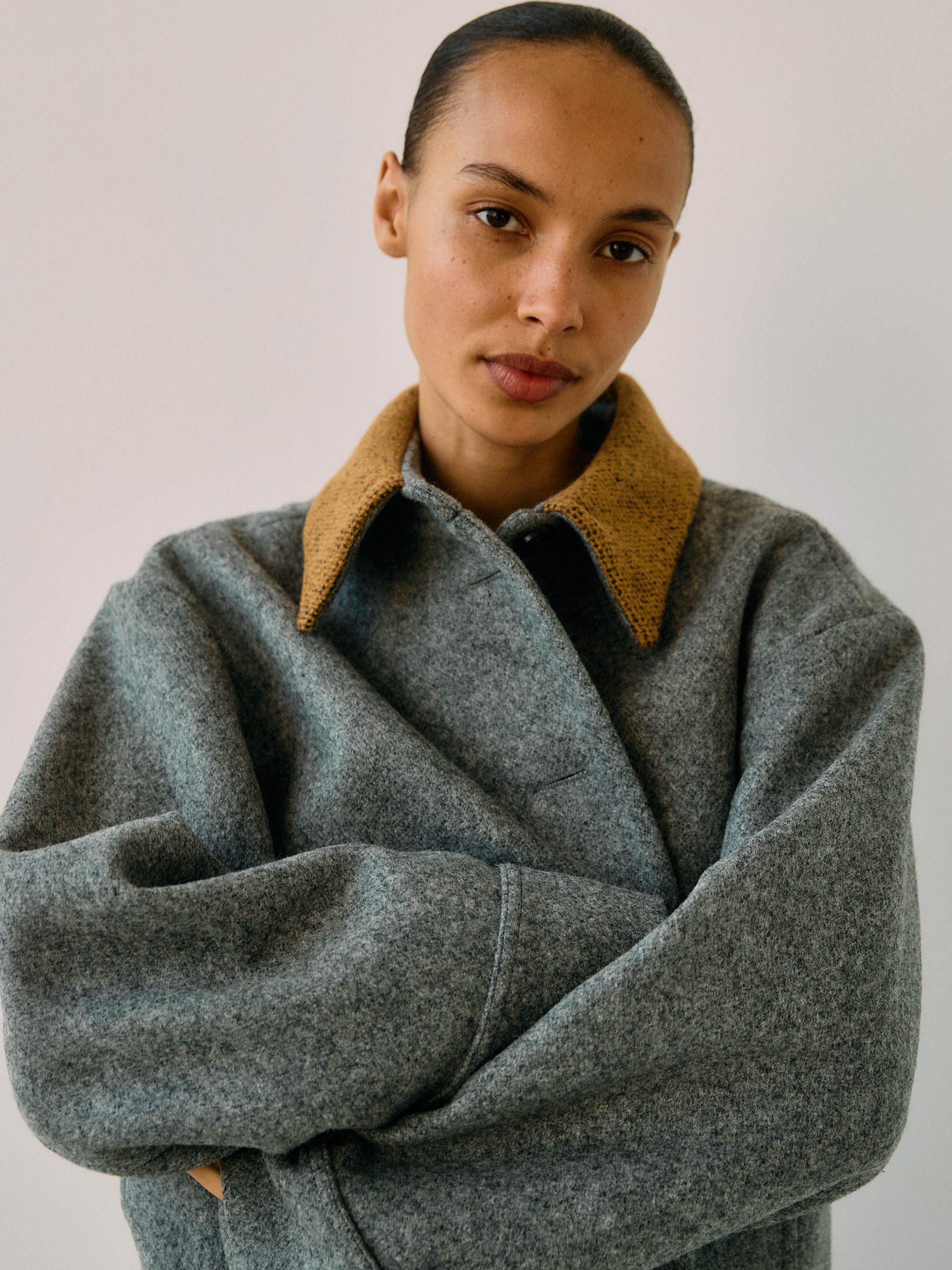 Bine Wool Jacket・Grey