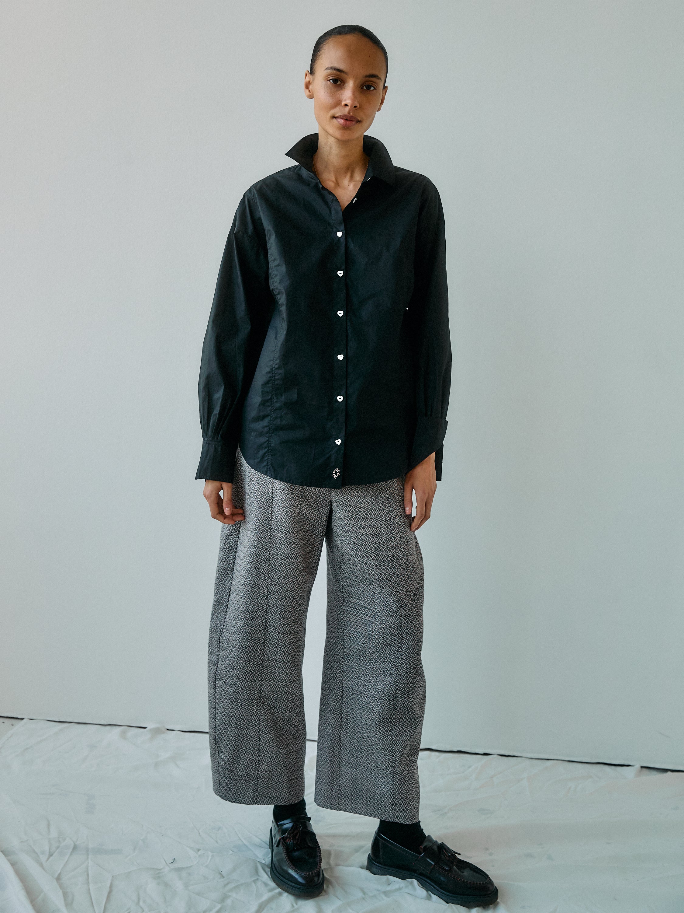 Dagmar Heart Black Shirt