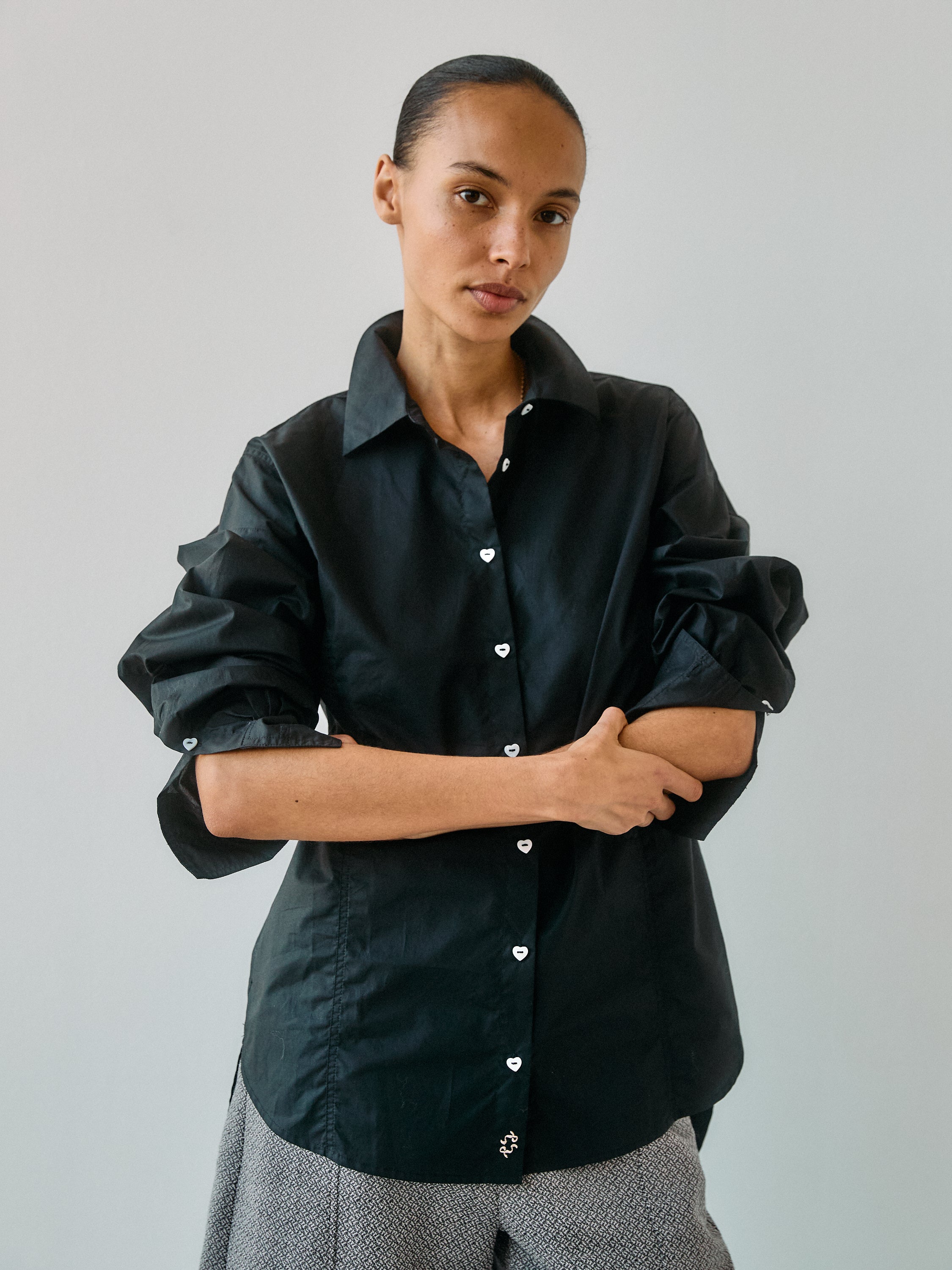 Dagmar Heart Black Shirt