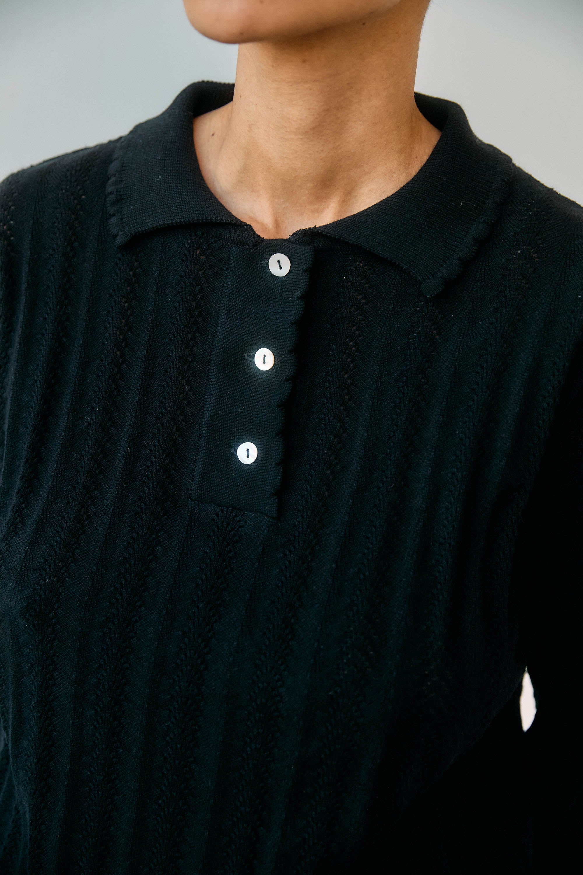 Georg LS Polo・Black
