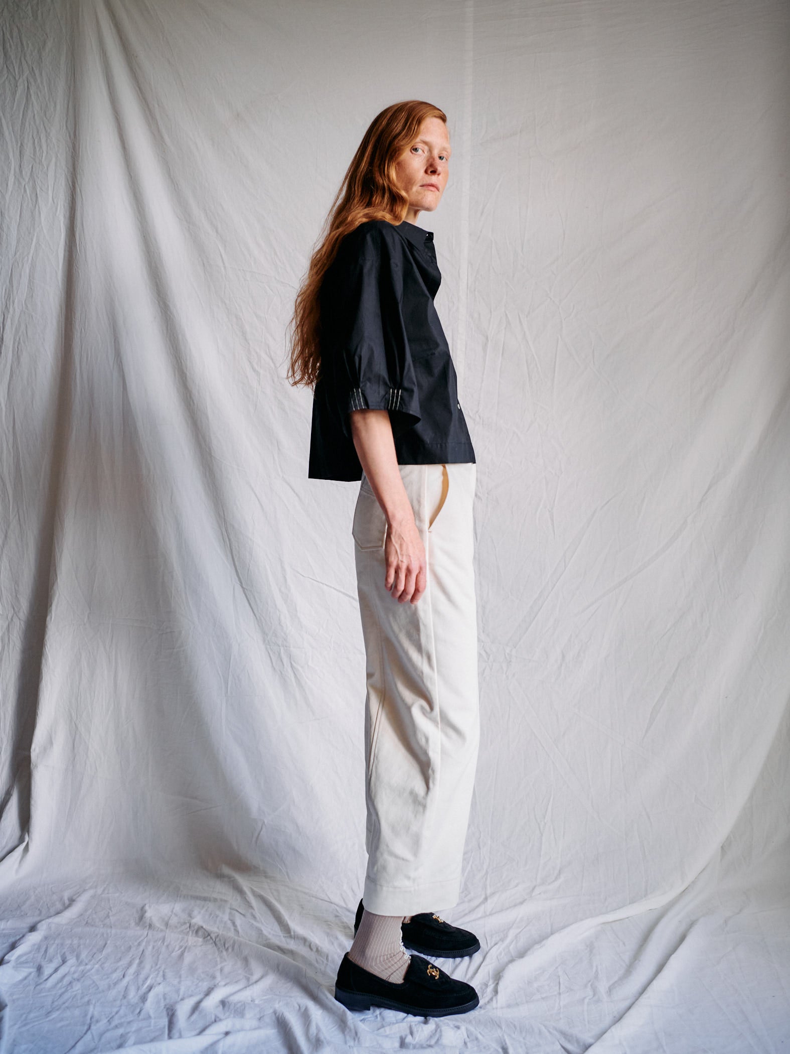 Eloise Short Black Shirt