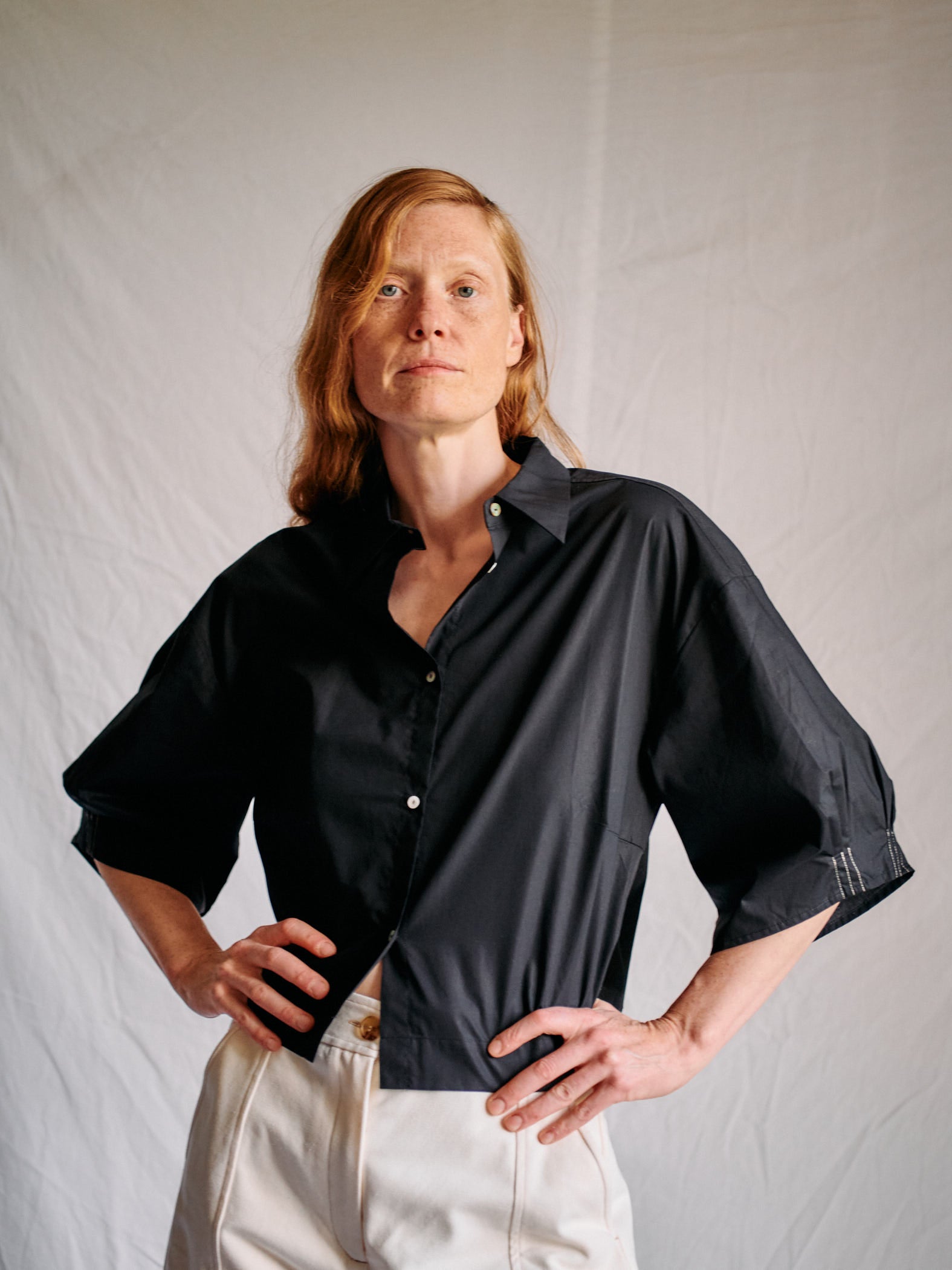 Eloise Short Black Shirt