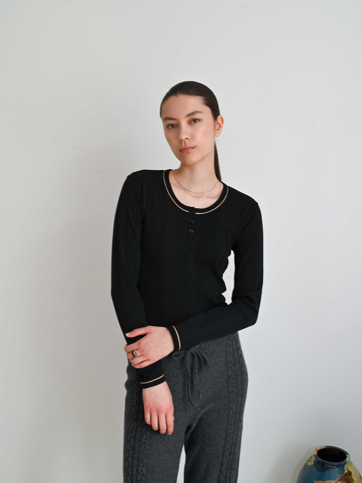 Waves LS Tee Black