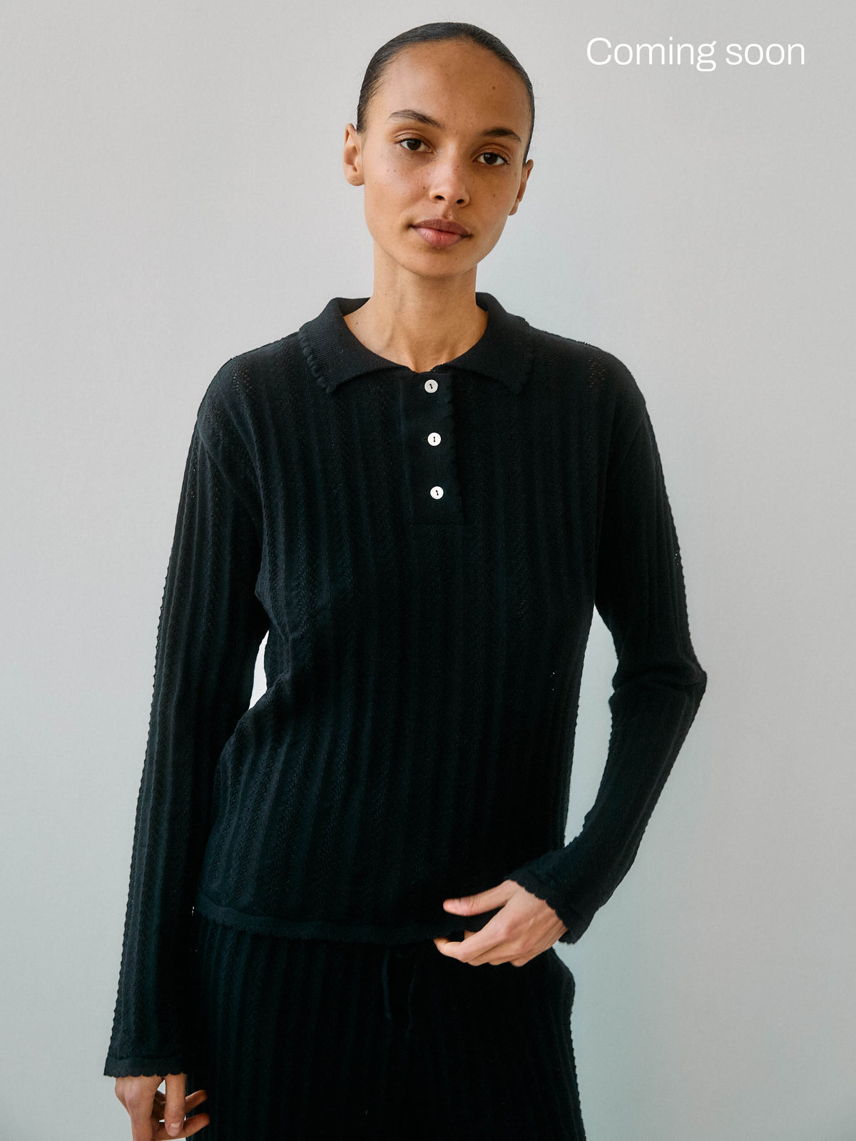 Georg LS Polo・Black