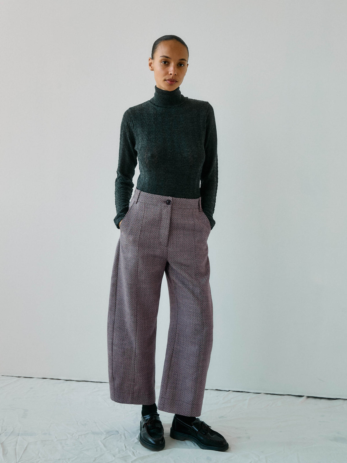 Donna Wool Trousers・Camel