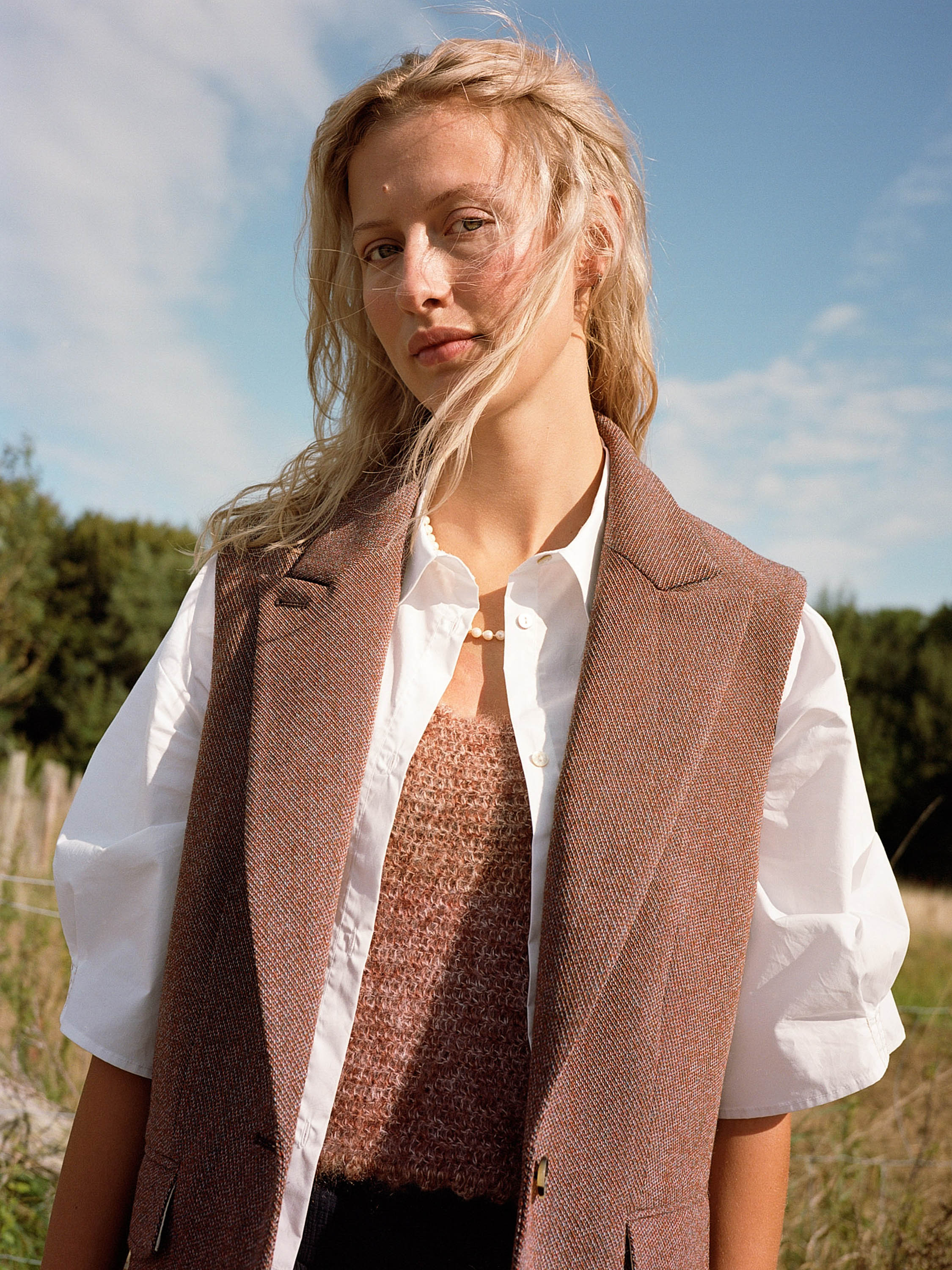 Rose Wool Waistcoat・PRE-ORDER ITEM