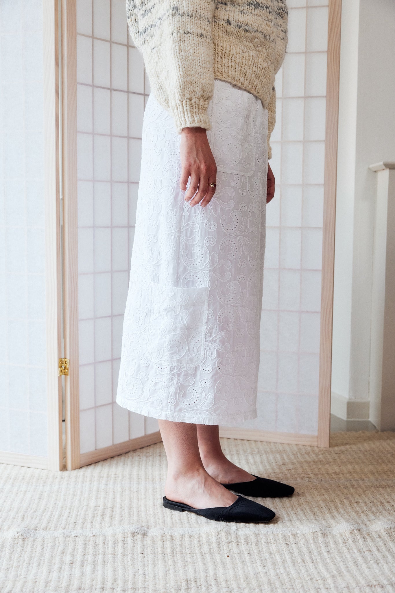 Flora Embroidery Skirt