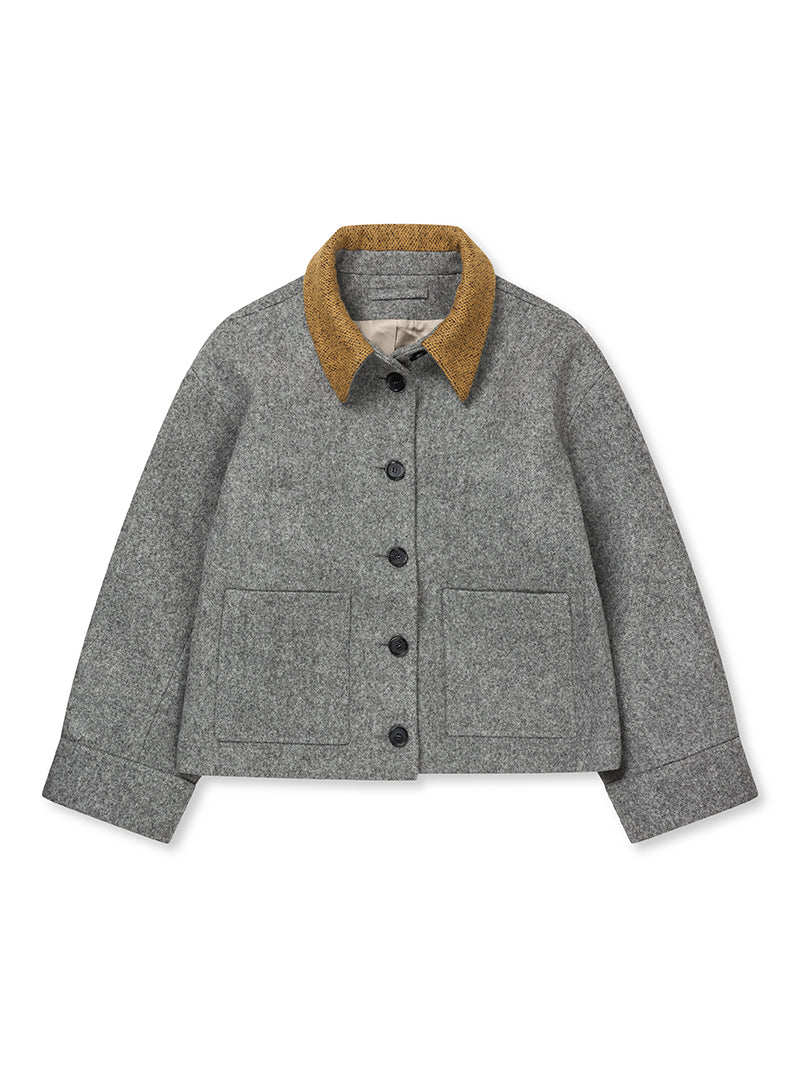 Bine Wool Jacket・Grey