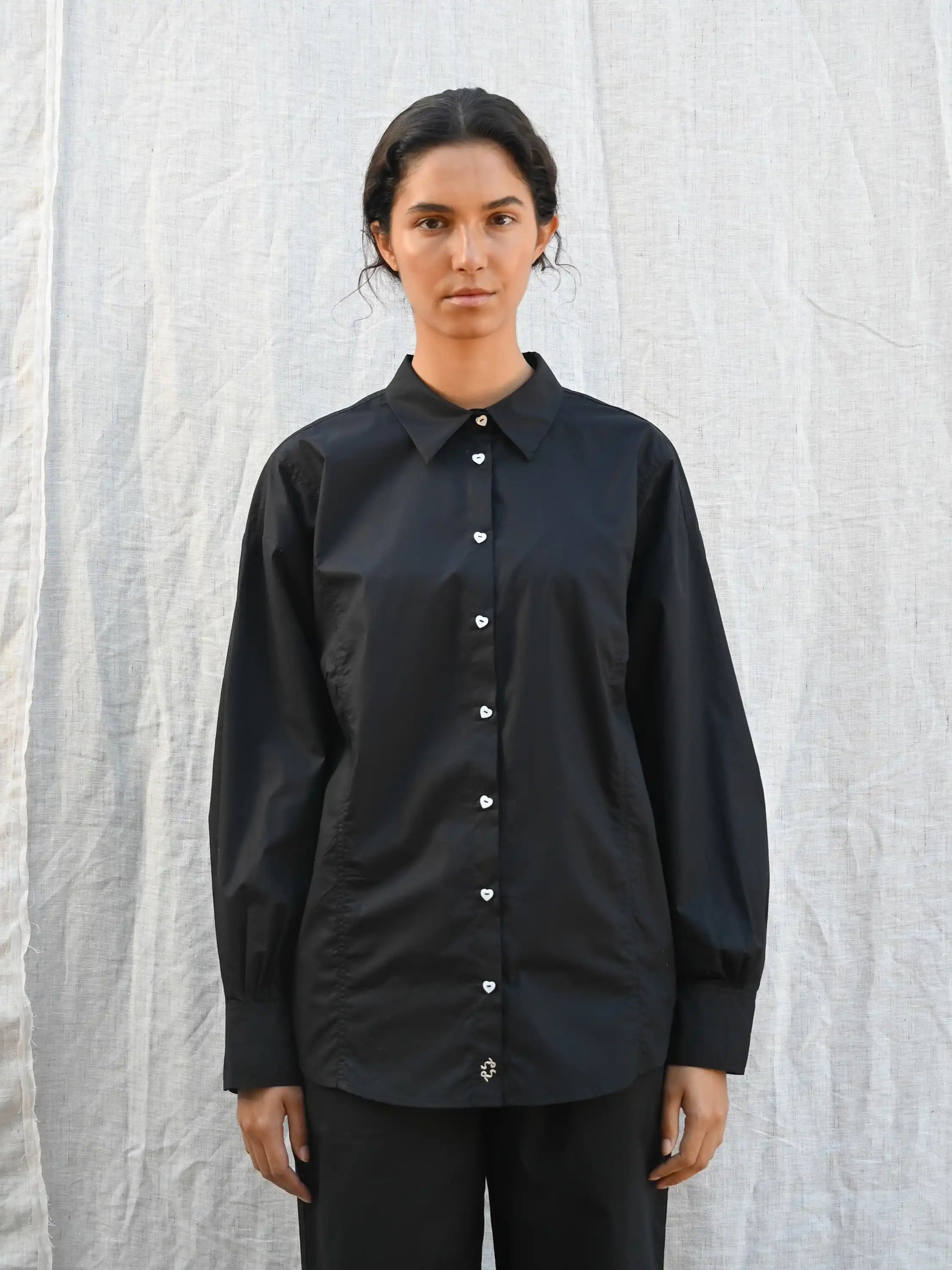 Dagmar Heart Black Shirt