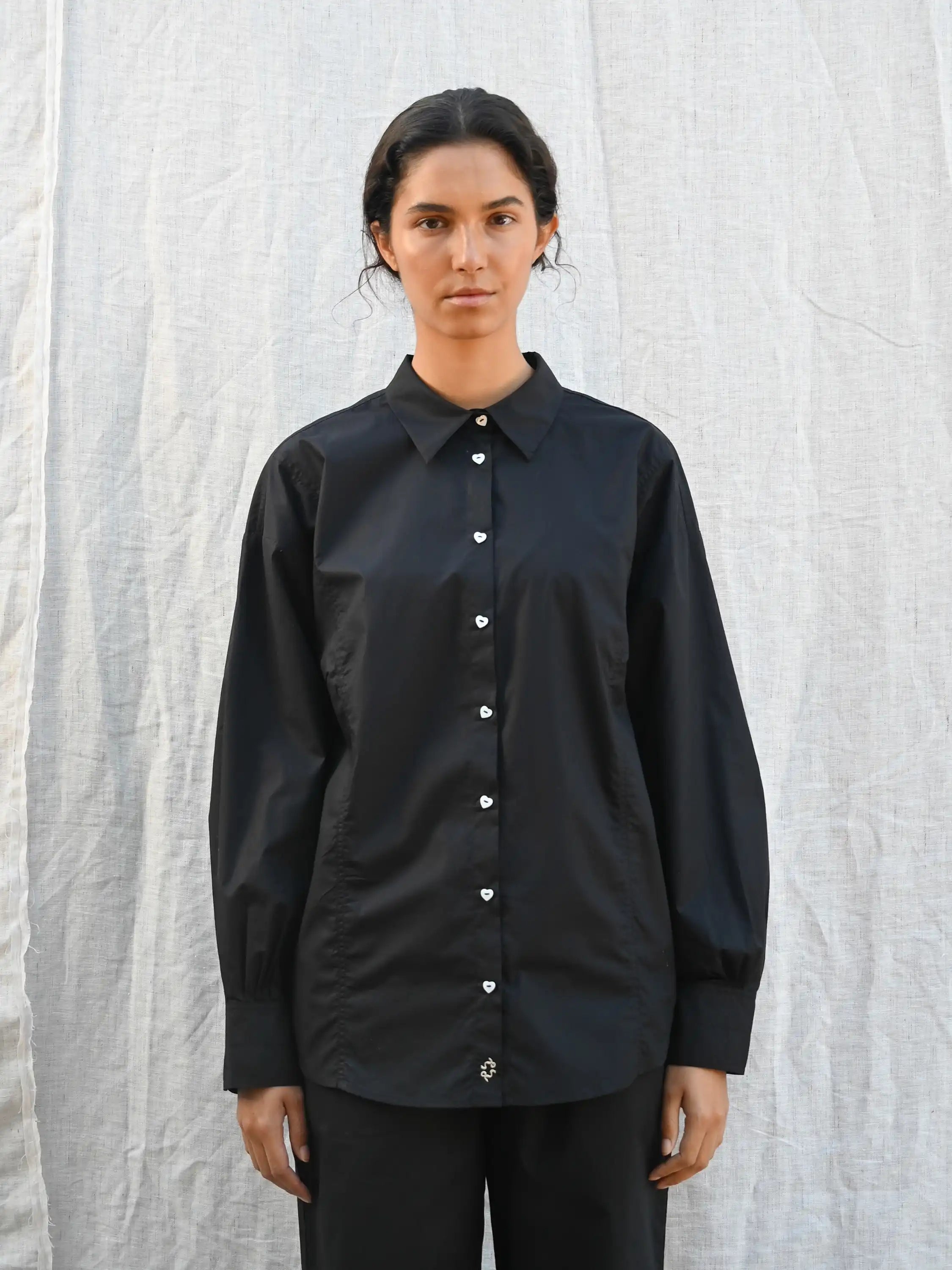 Dagmar Heart Black Shirt