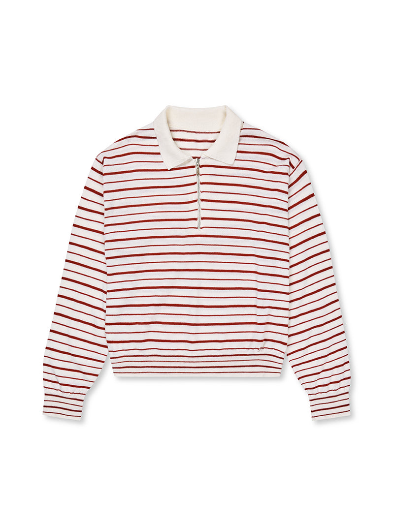 Ea Knit Stripe Polo
