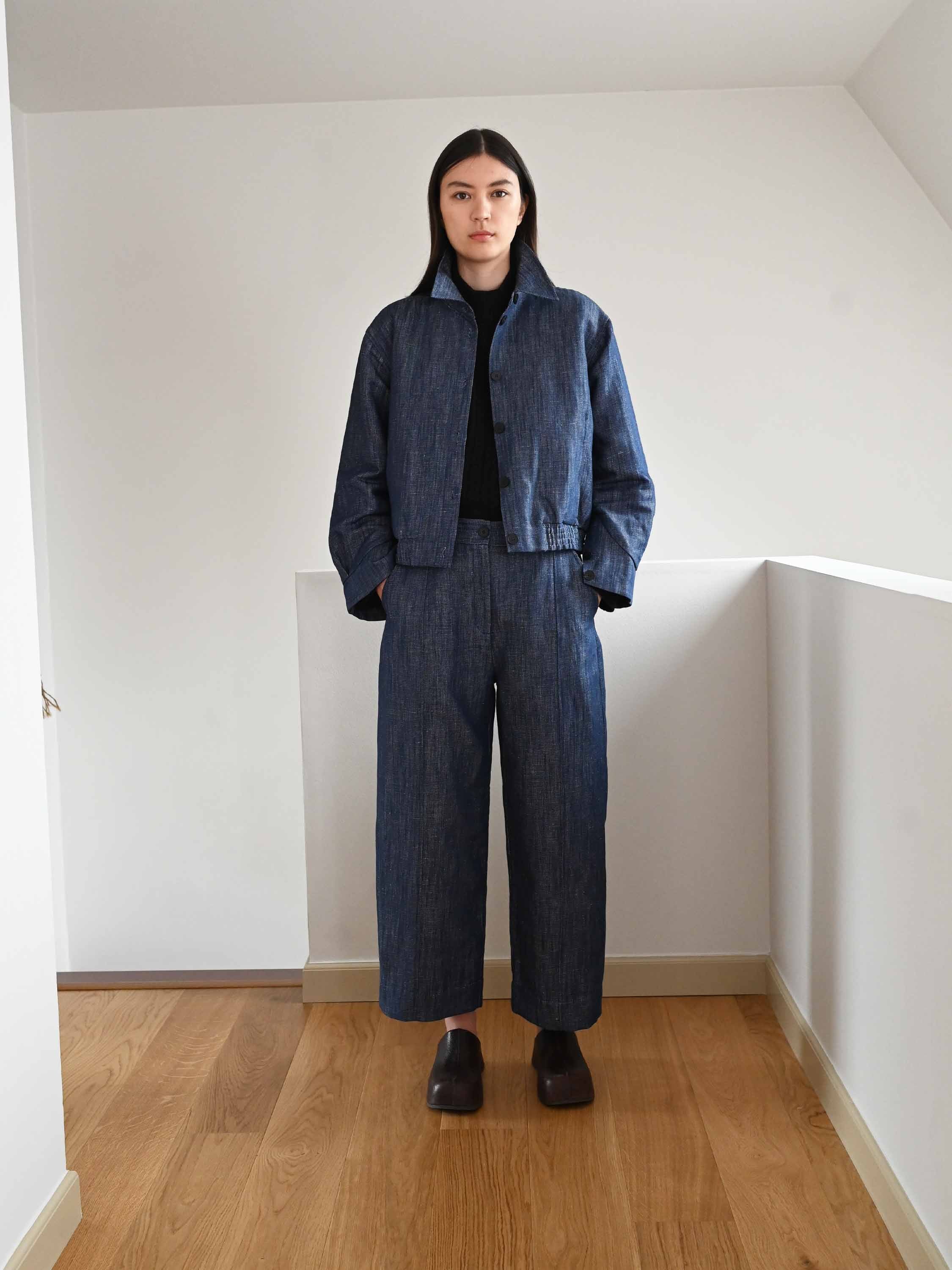 Elna Linen Denim Jacket・PRE-ORDER・First Payment (Full price 2799 DKK)